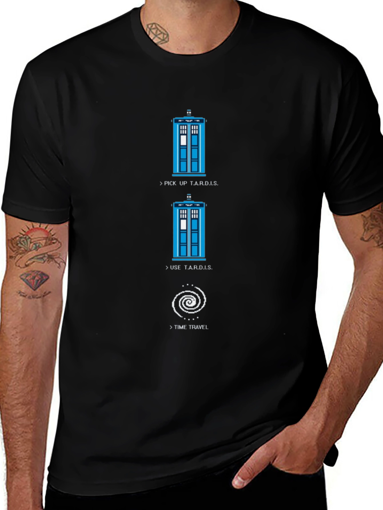 Doctor Who TARDIS Travel Guide T-Shirt