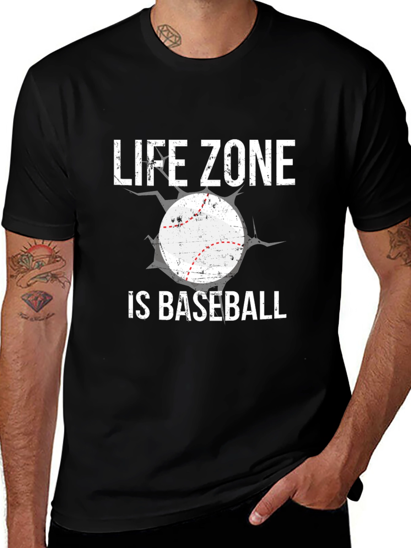 Variant 18 of Life Zone is Baseball Graphic Tee
