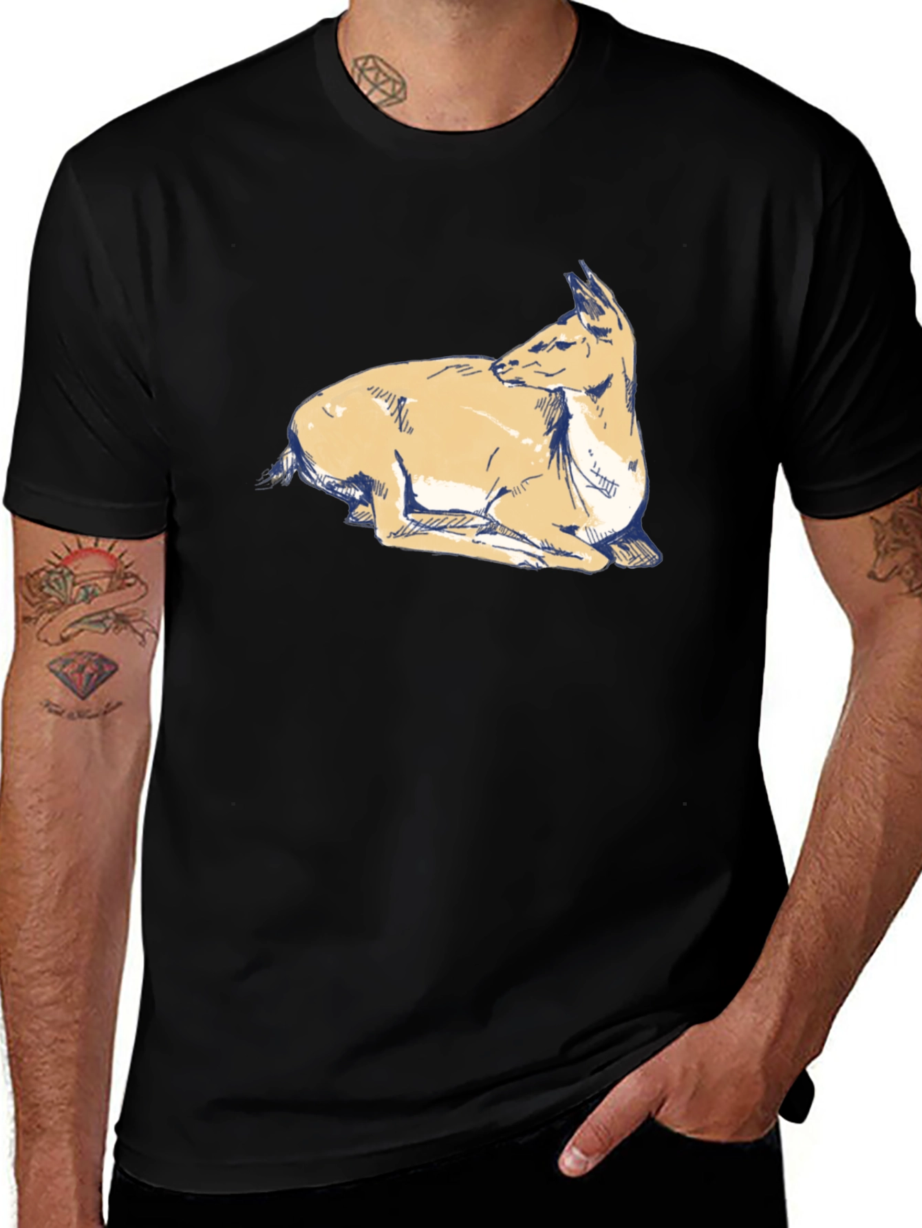 Variant 17 of Deer Graphic Tee - Stylish Casual Wear