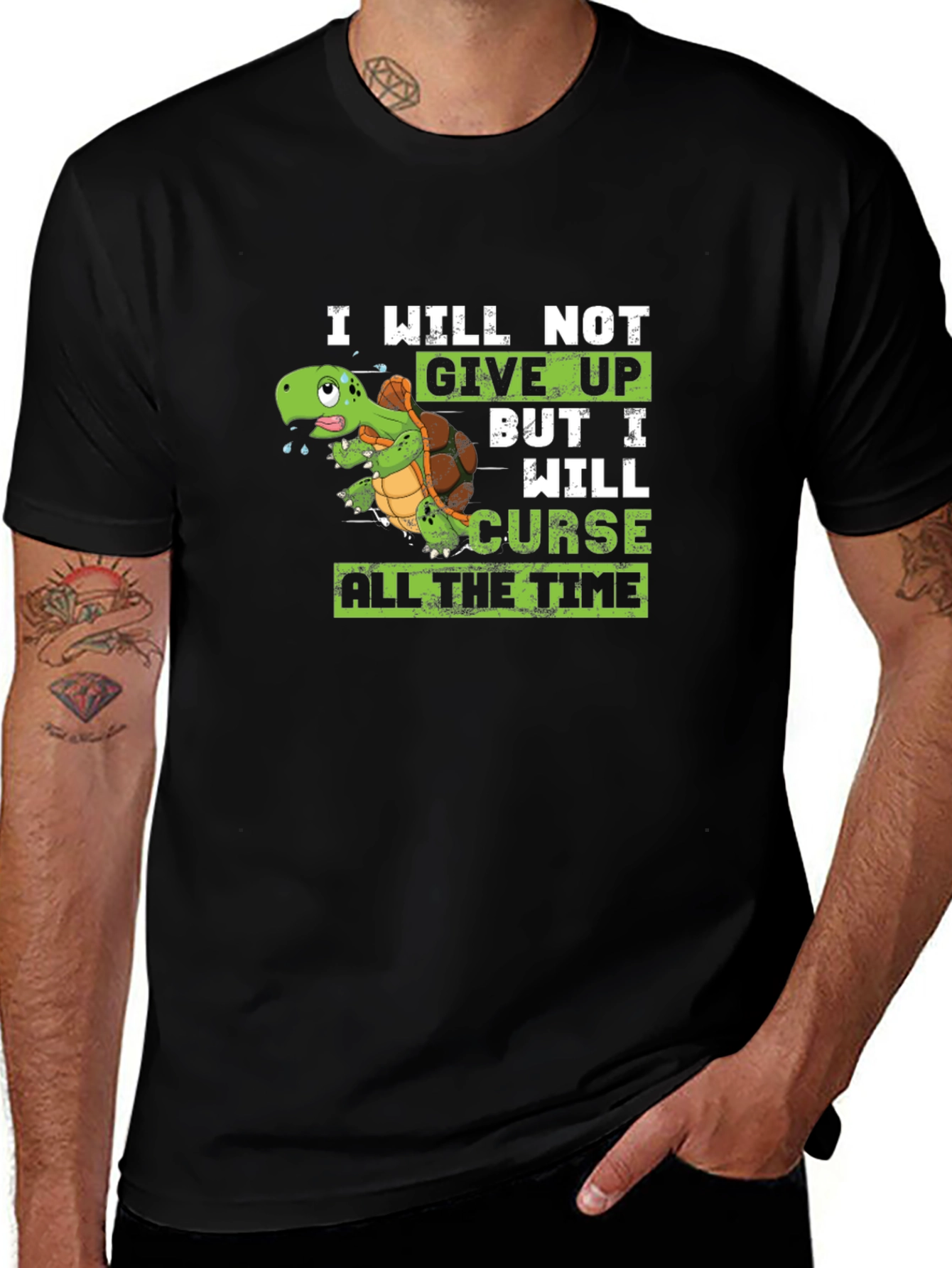 Variant 13 of I Will Not Give Up Turtle T-Shirt