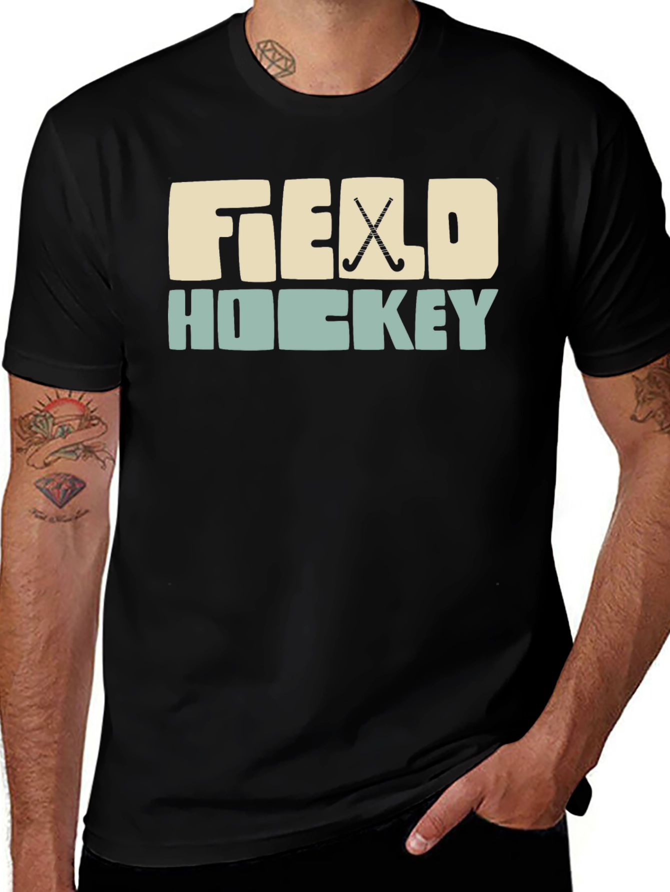 Variant 24 of Field Hockey Graphic T-Shirt - Sporty Casual Tee