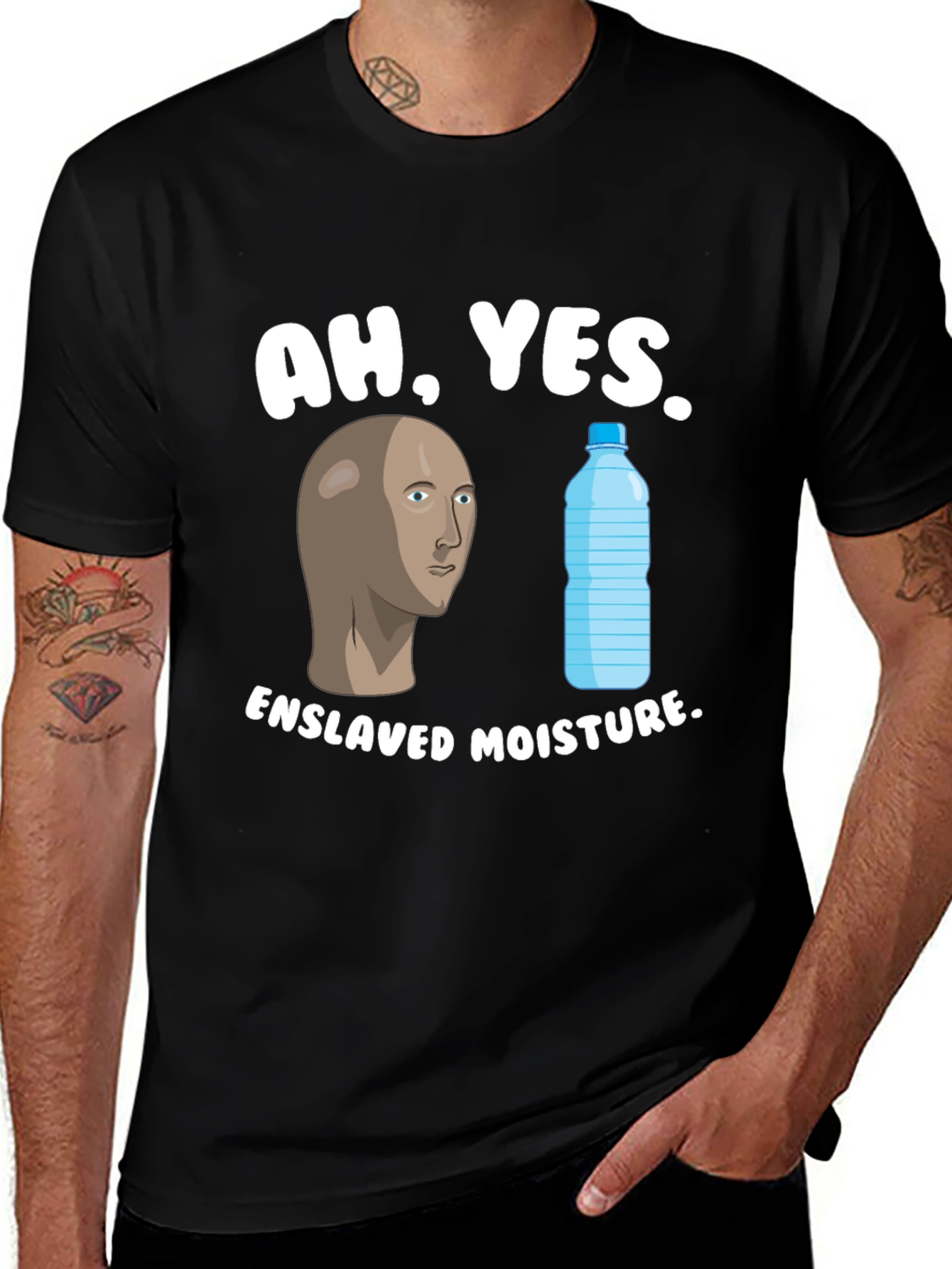 Variant 13 of Ah, Yes. Enslaved Moisture. Meme T-Shirt