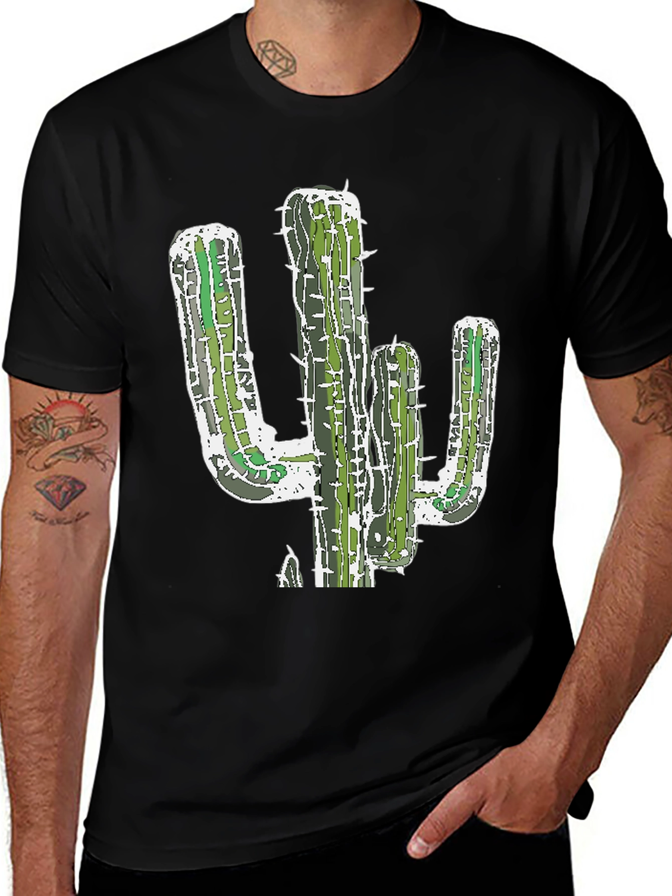 Variant 6 of Cactus Graphic Tee - Desert Style