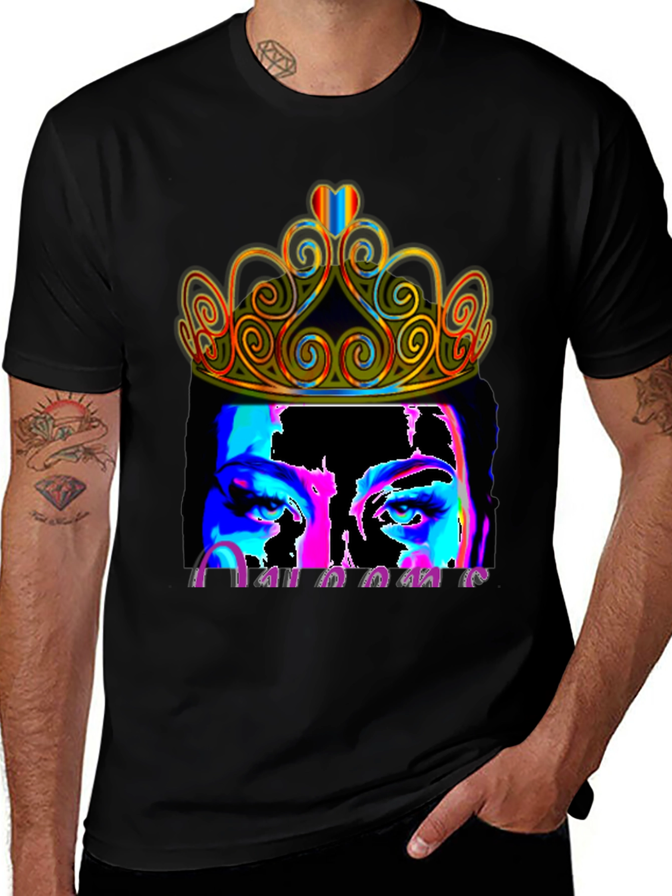 Variant 13 of Queen Crown Portrait Graphic Tee
