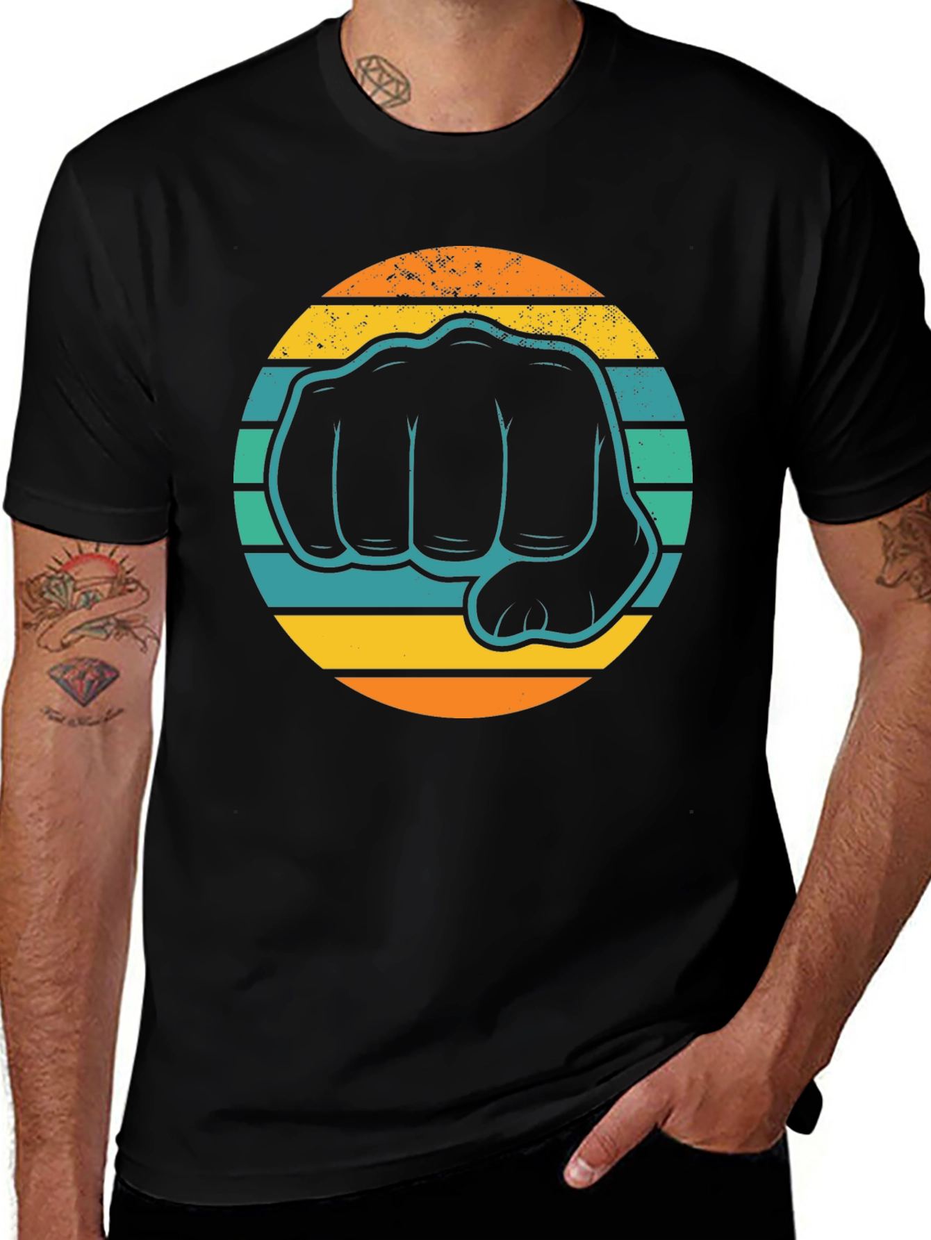 Variant 24 of Retro Fist Graphic T-Shirt