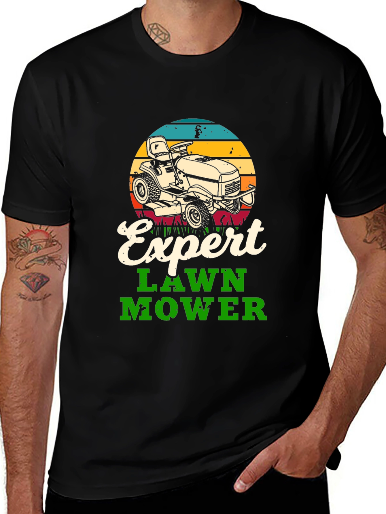 Variant 14 of Expert Lawn Mower Graphic Tee