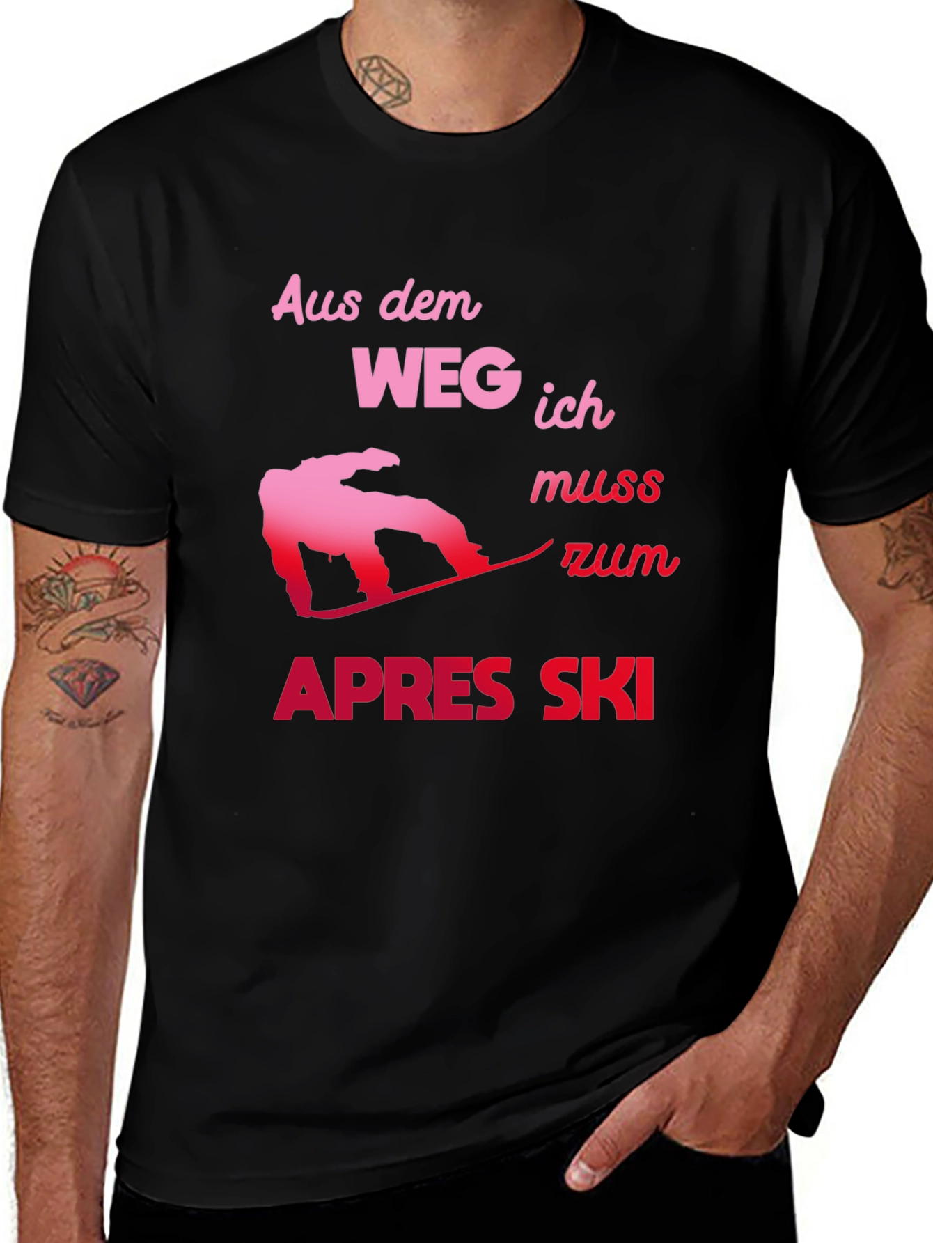 Variant 5 of Apres Ski T-Shirt - Aus dem Weg