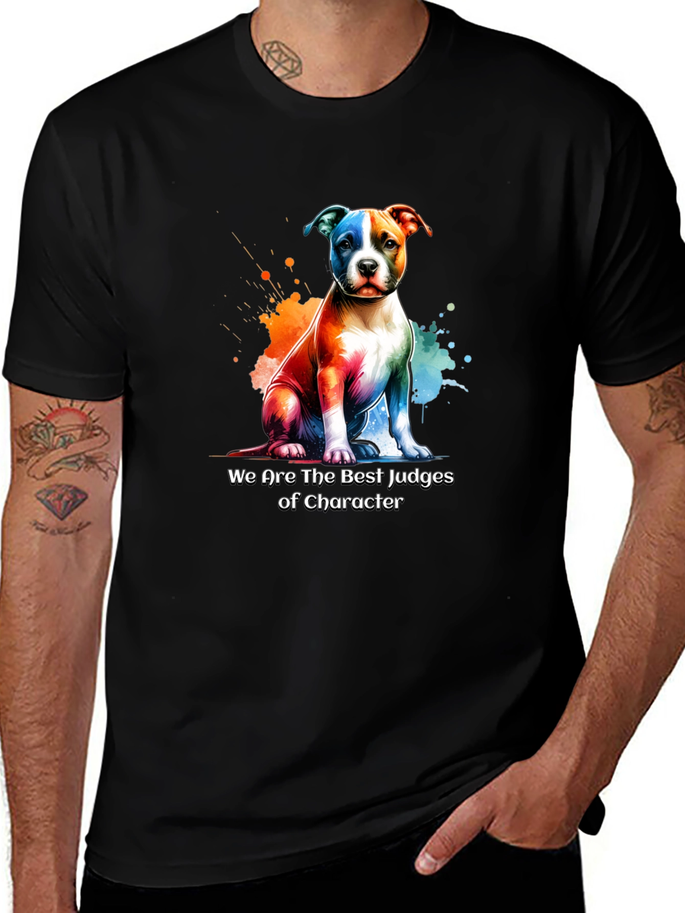 Dog Character Judge Graphic T-Shirt