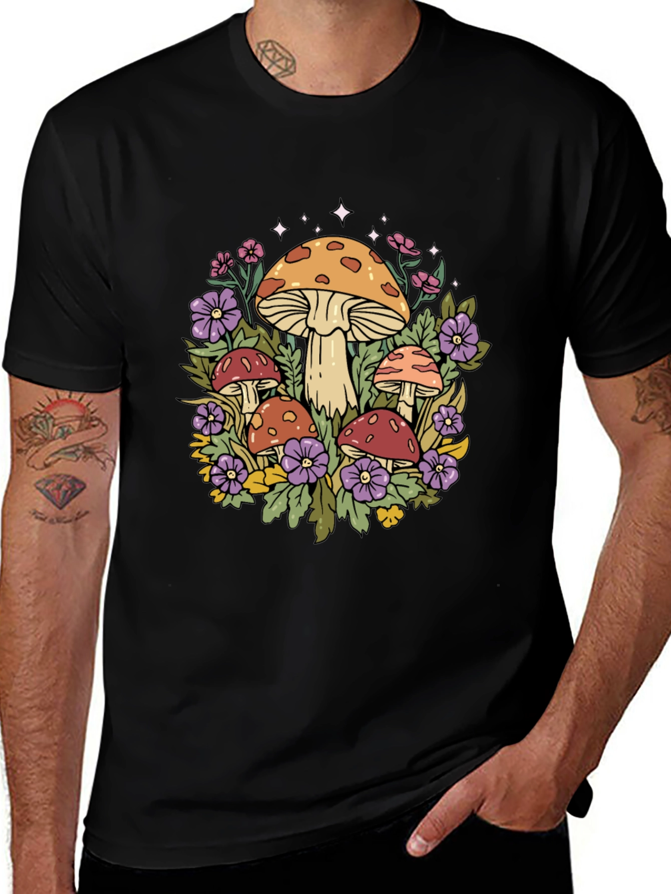 Variant 29 of Mushroom Garden Graphic Tee
