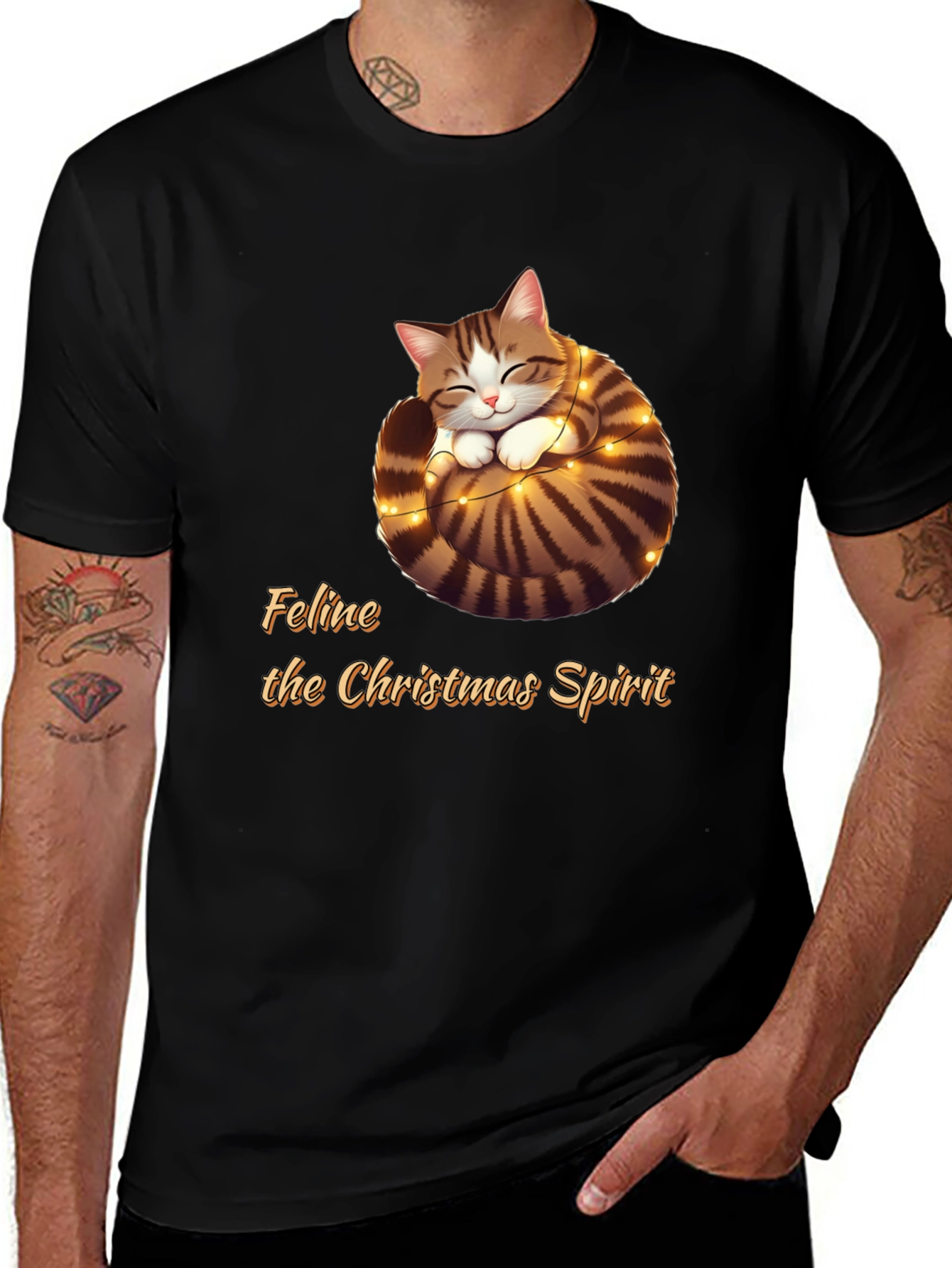 Feline Christmas Spirit T-Shirt