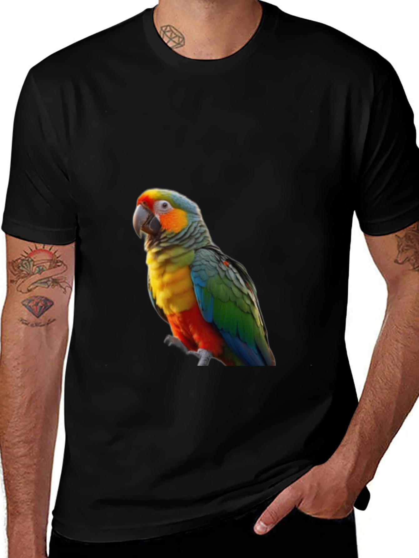 Variant 30 of Parrot Graphic Tee - Stylish Bird Lover T-Shirt