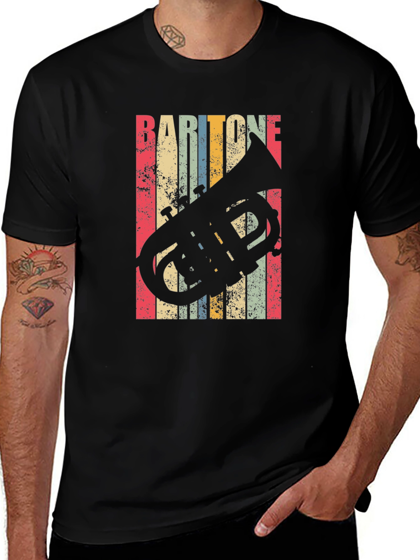 Baritone Horn Vintage Style T-Shirt