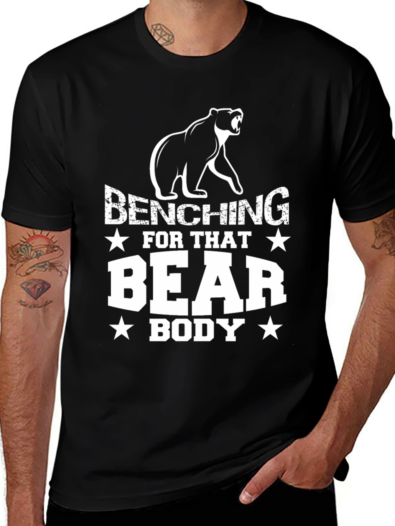 Variant 8 of Benching for That Bear Body T-Shirt