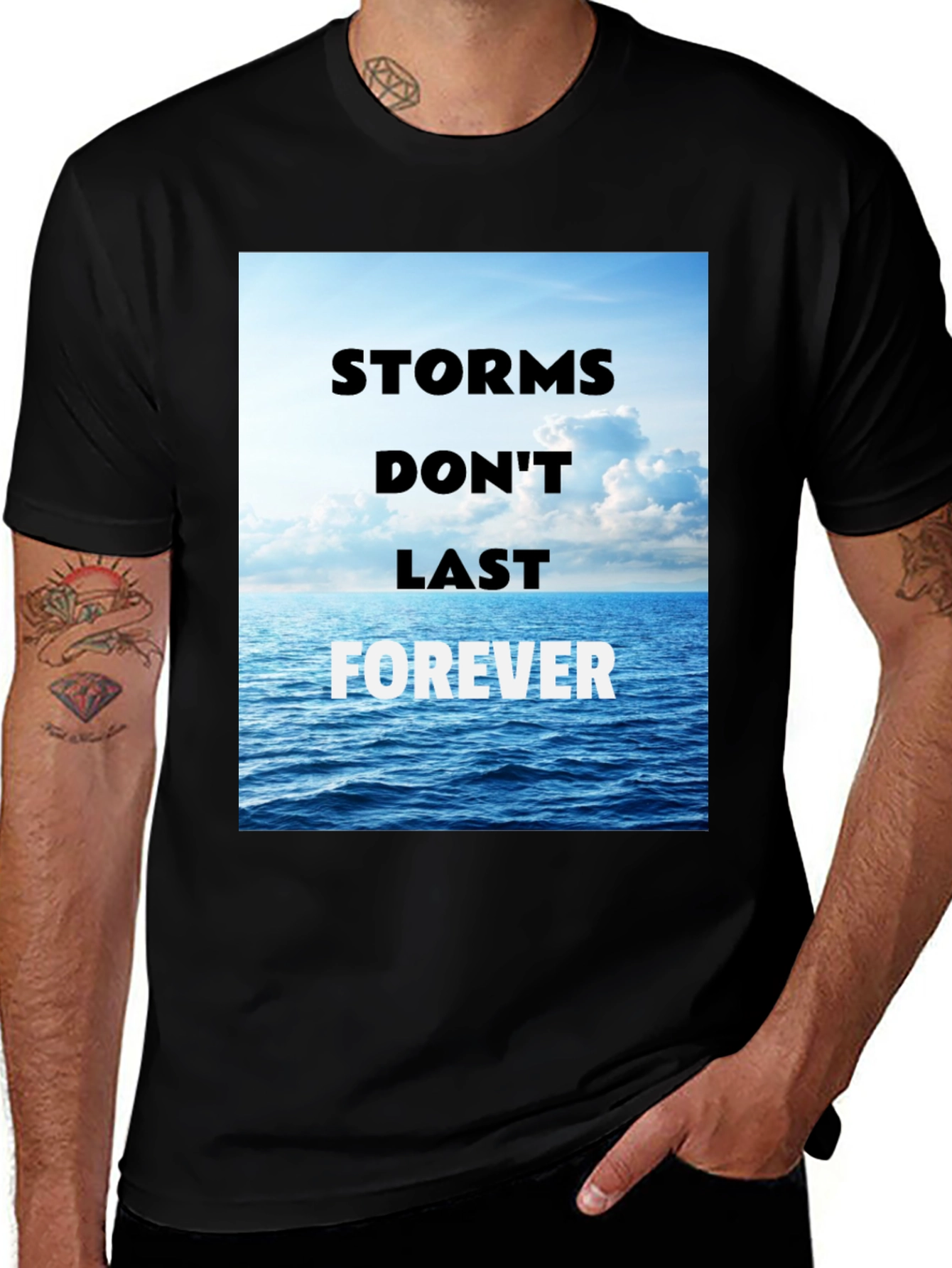 Variant 28 of Storms Don't Last Forever Graphic T-Shirt