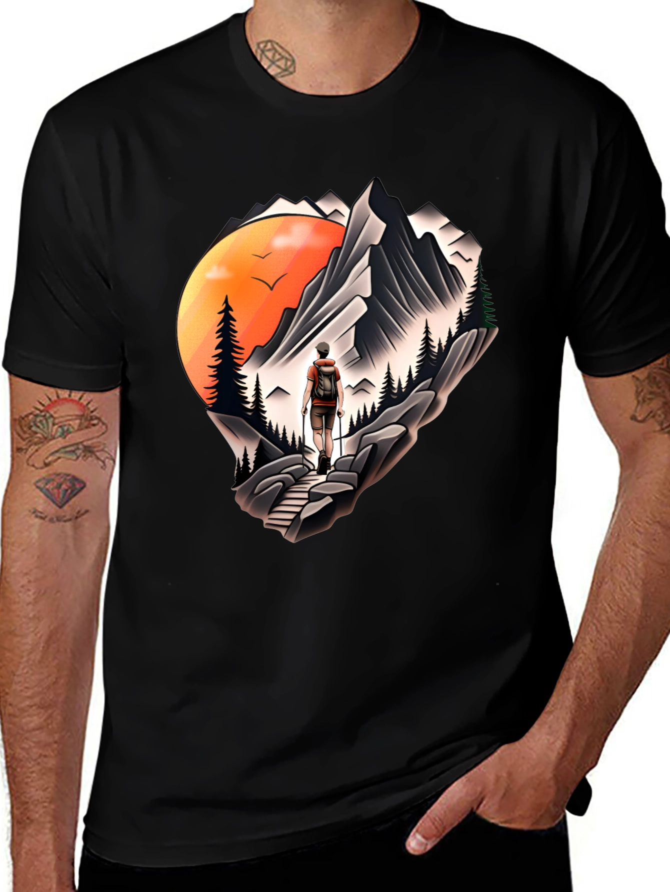 Variant 14 of Mountain Adventure Graphic Tee - Hiker's Dream