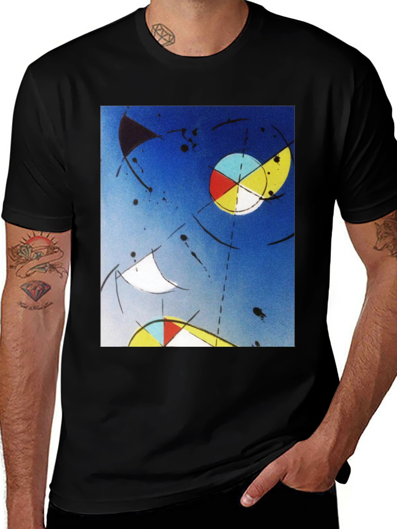 Variant 15 of Abstract Art Graphic Tee - Modern Style