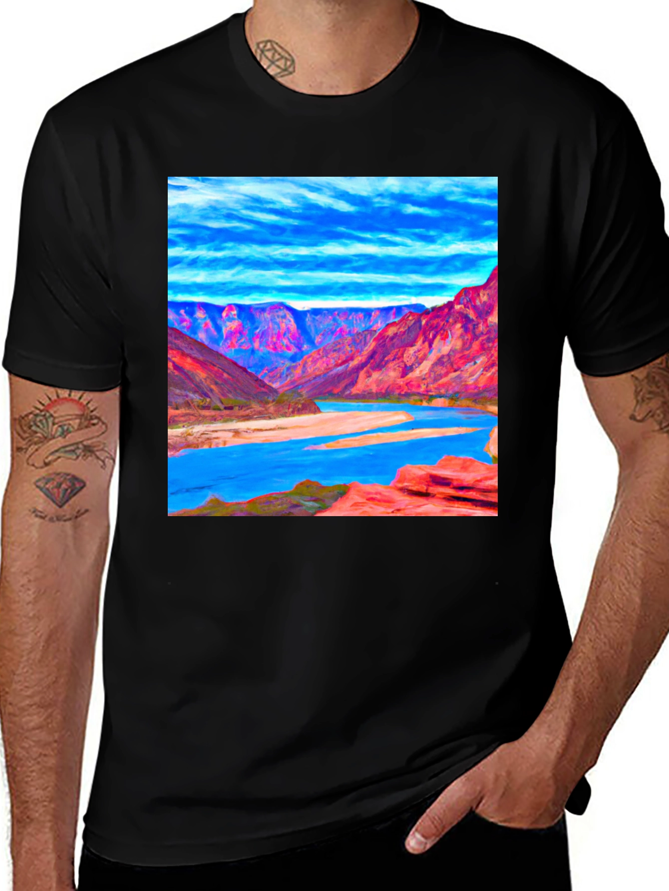 Grand Canyon Art T-Shirt - Cool Landscape Tee