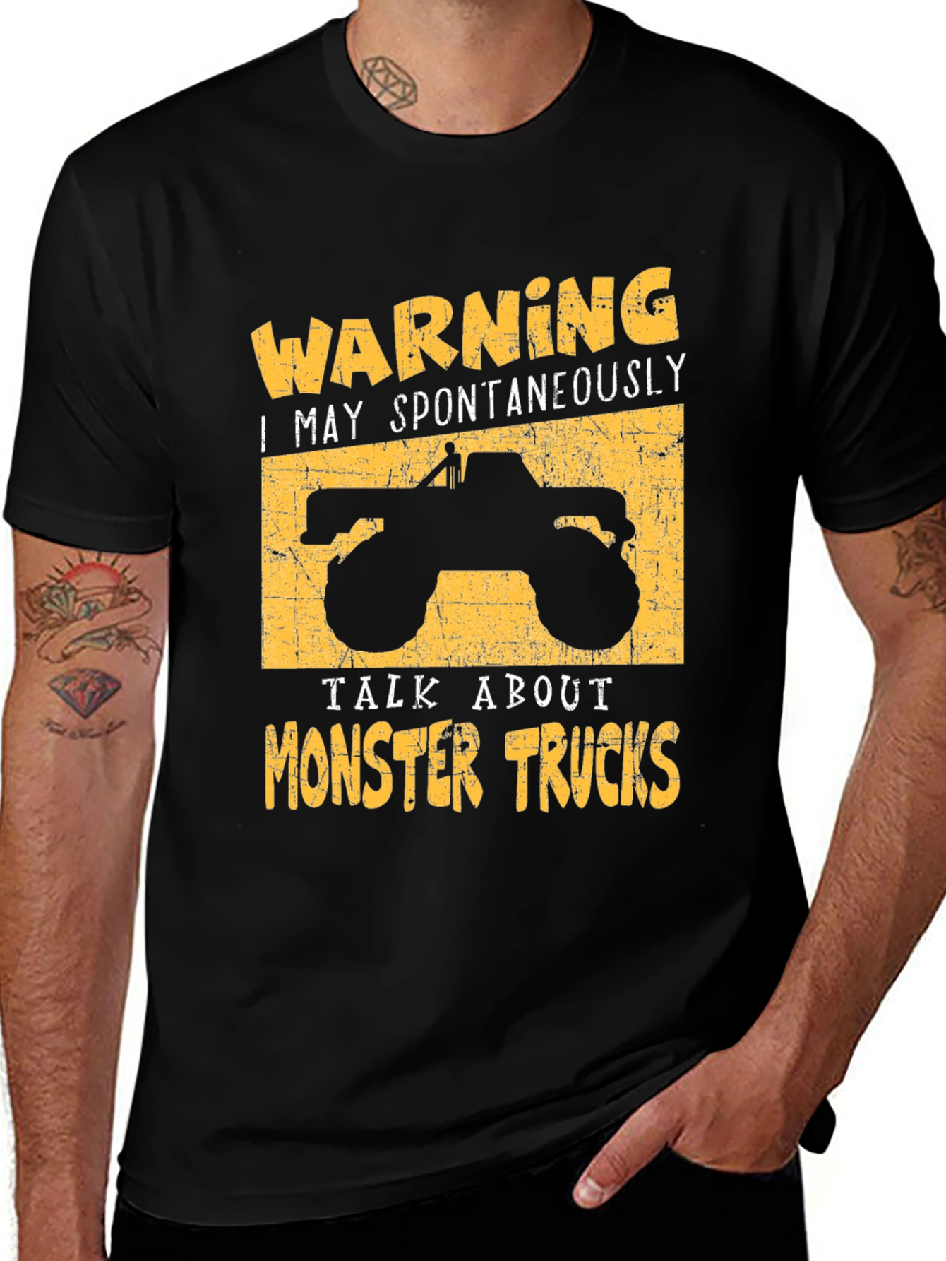 Variant 15 of Warning: Monster Trucks T-Shirt