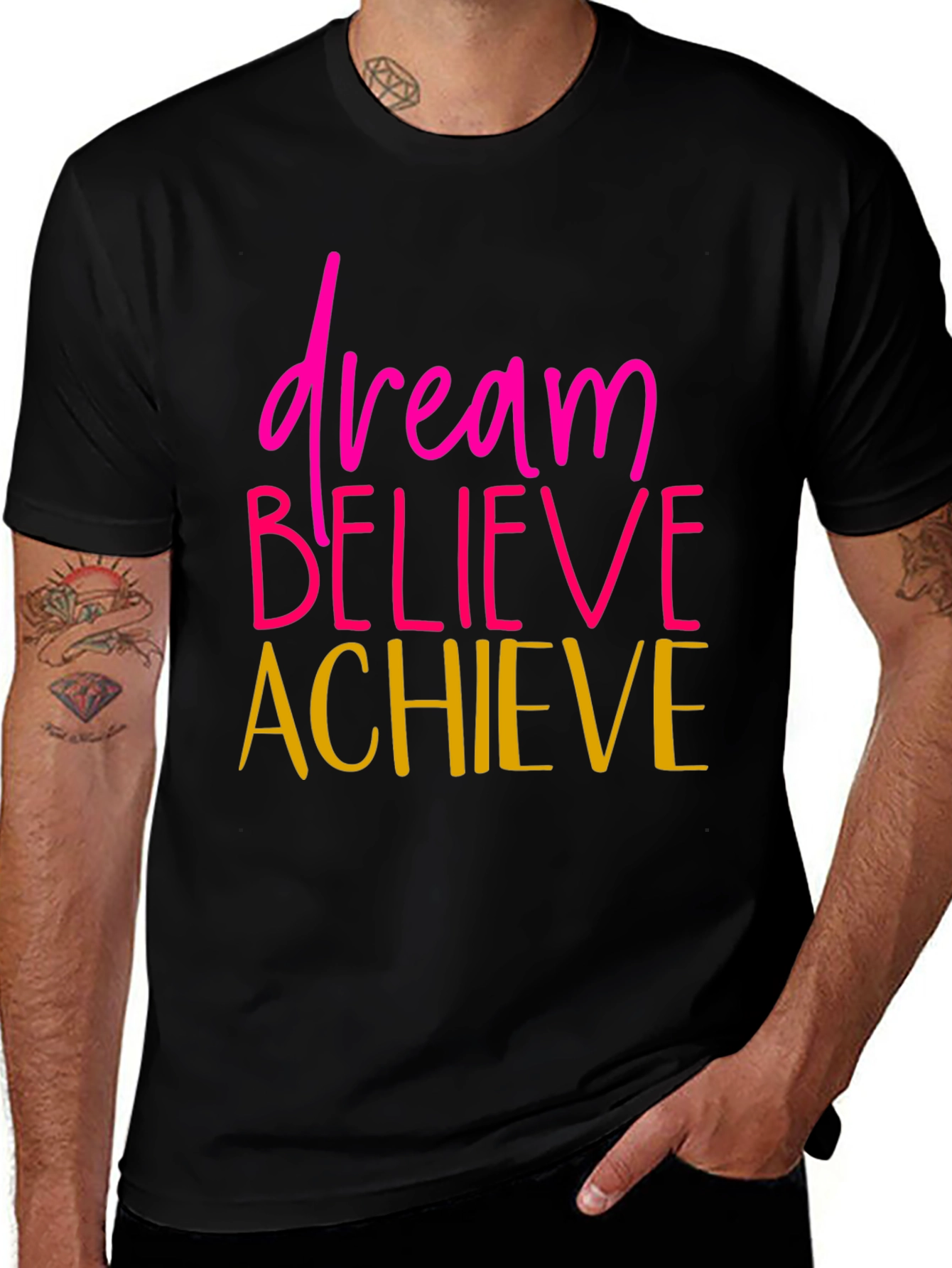 Variant 22 of Dream Believe Achieve Graphic Tee