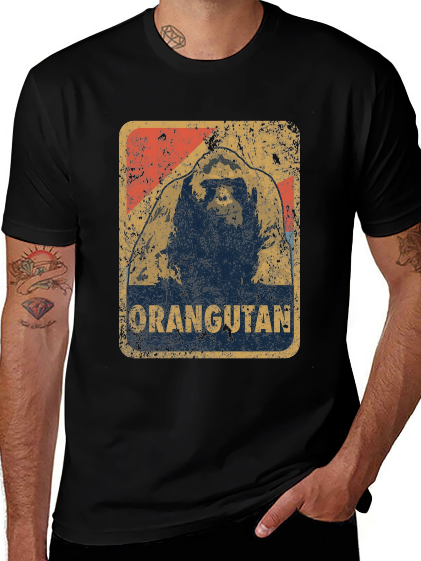 Variant 5 of Retro Orangutan Graphic Tee