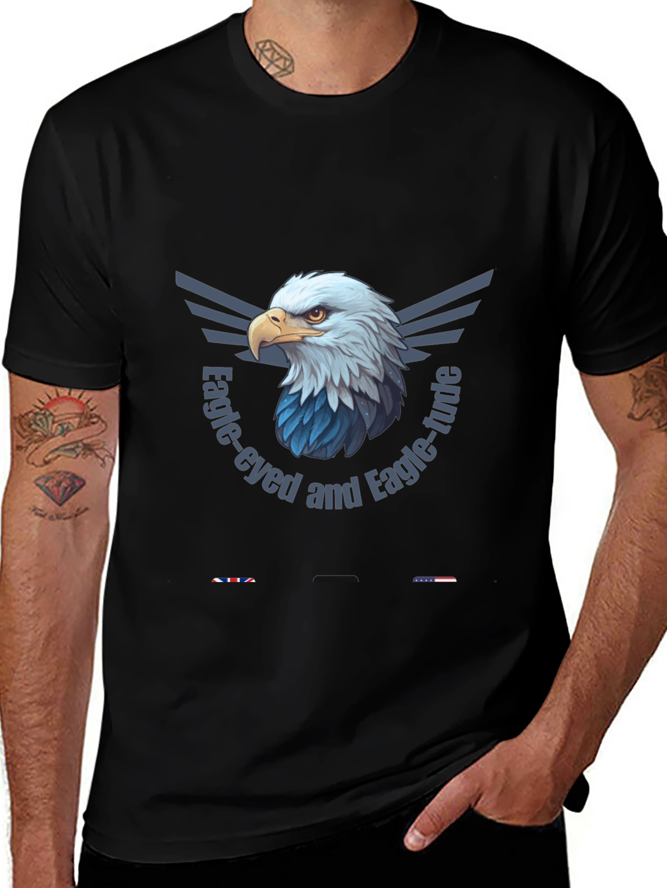 Variant 8 of Eagle-Eyed & Eagle-Tude Black T-Shirt