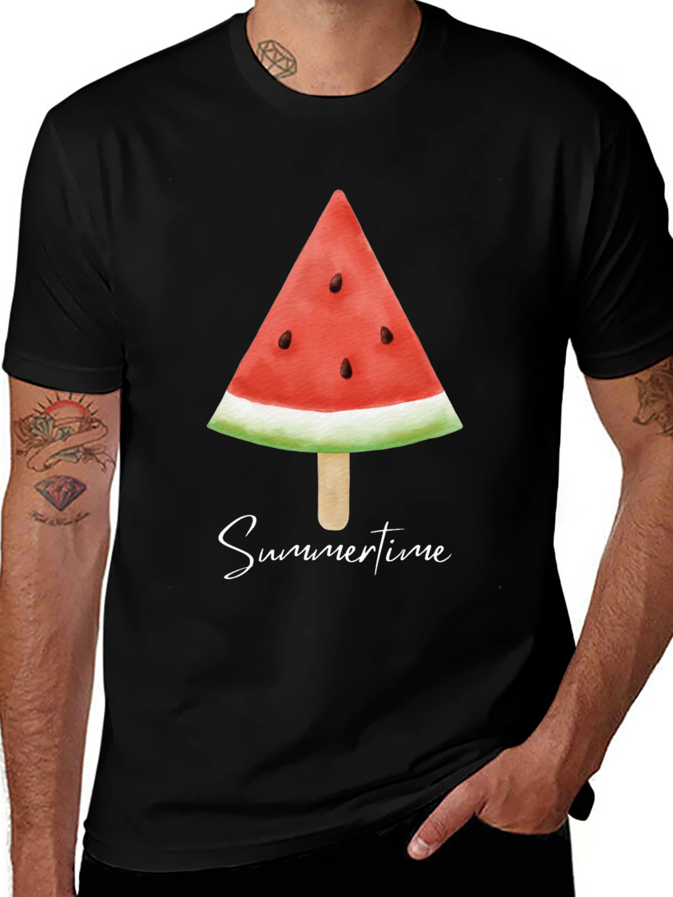 Variant 4 of Watermelon Slice Popsicle Graphic Tee
