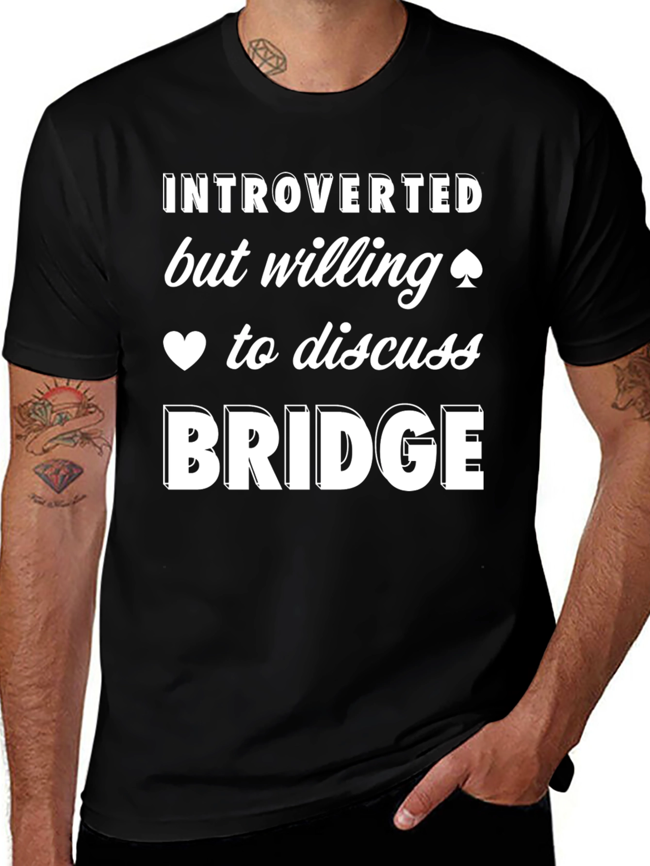 Introverted Bridge Player T-Shirt