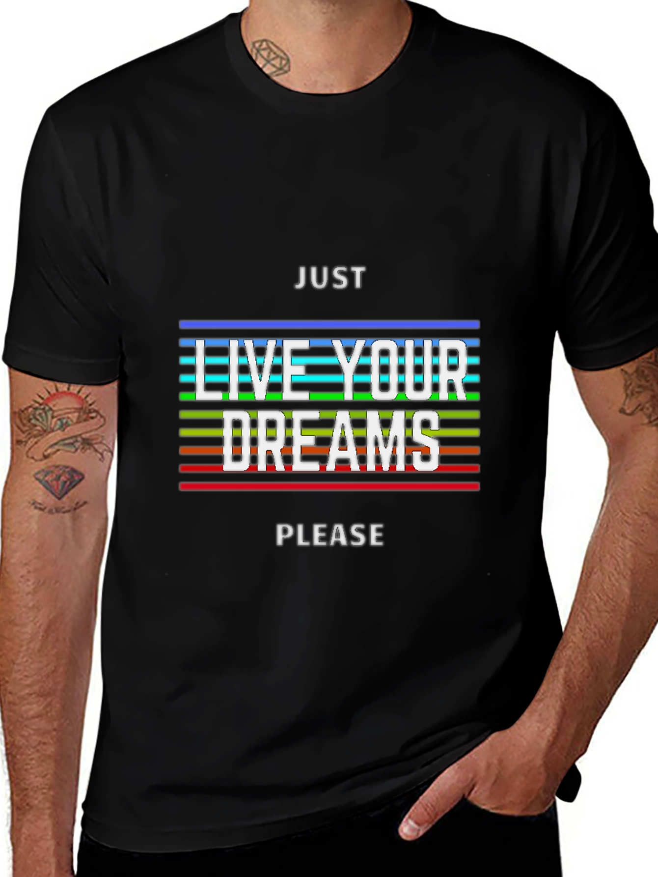 Variant 6 of Live Your Dreams T-Shirt - Graphic Print Tee