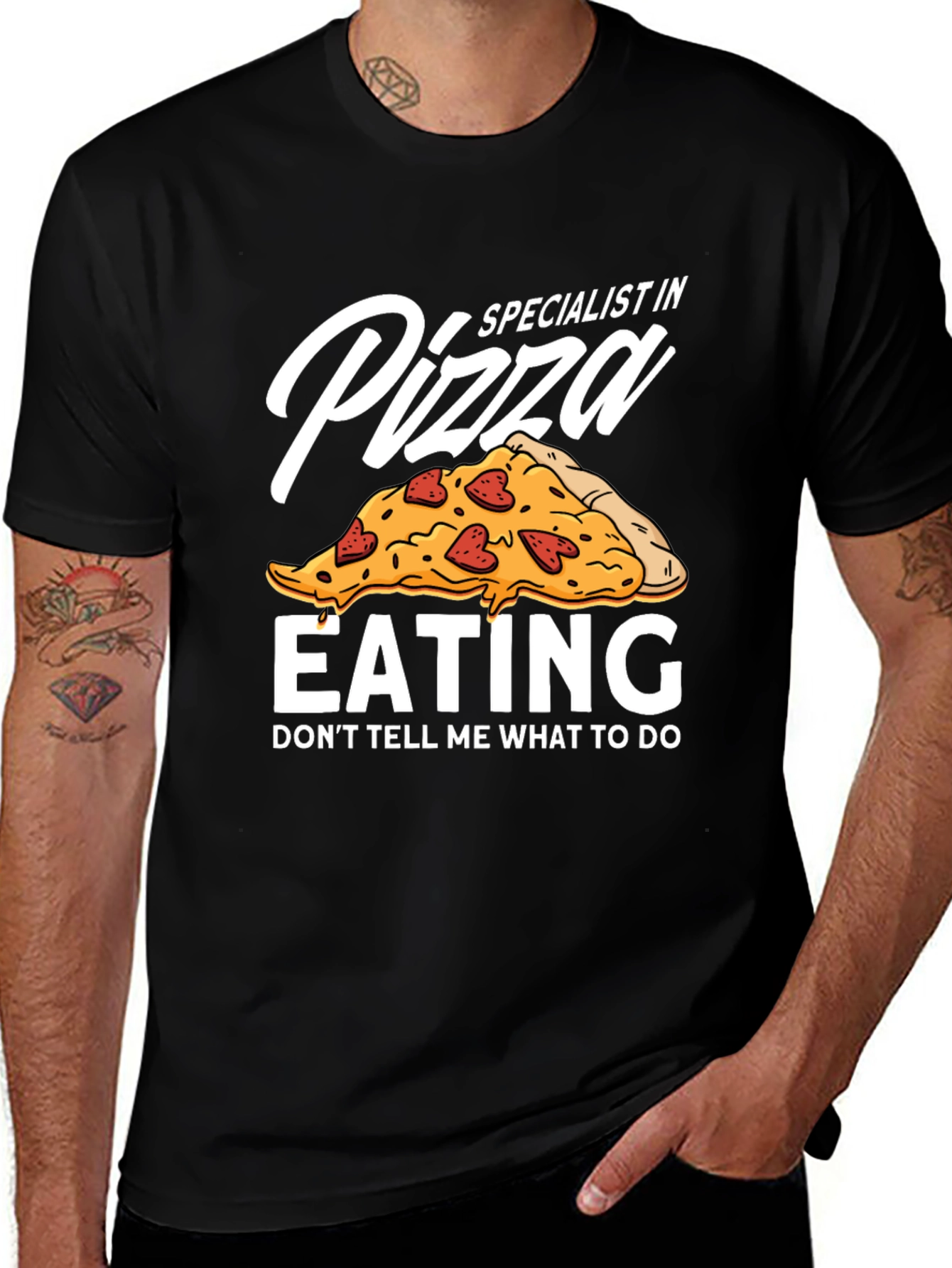 Variant 4 of Pizza Eating Specialist Graphic T-Shirt