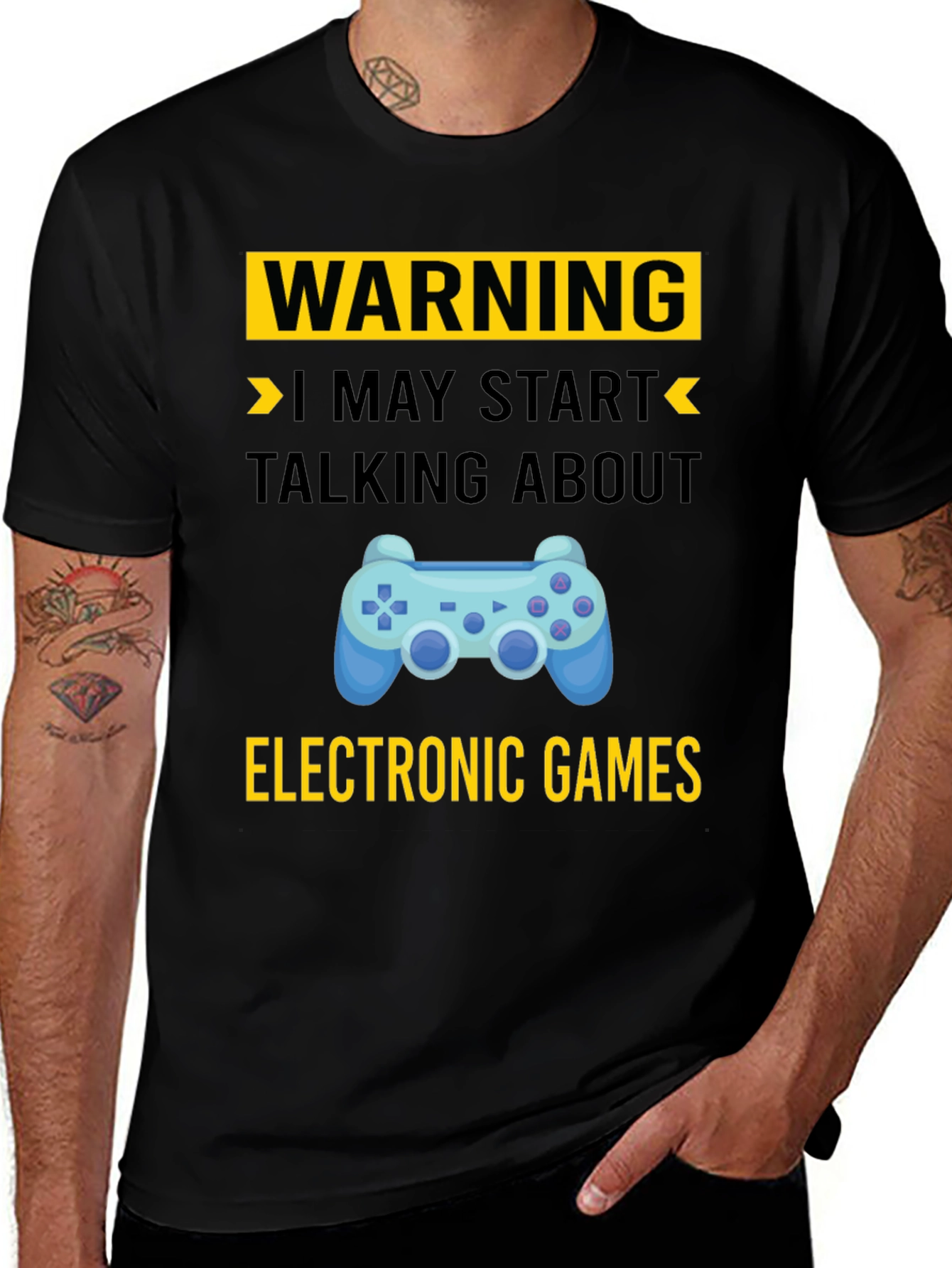 Variant 3 of Warning Electronic Games T-Shirt