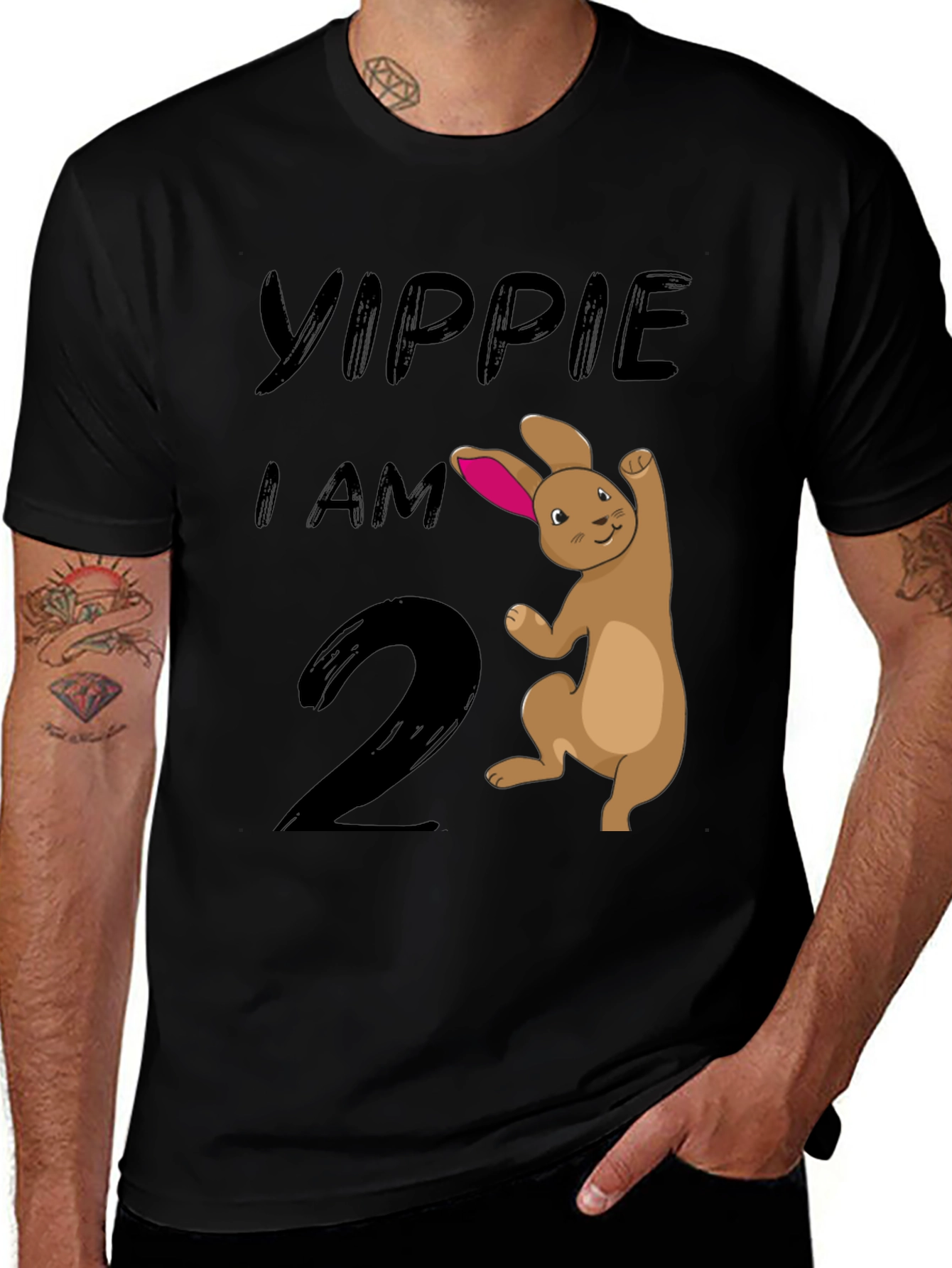Variant 5 of Yippie I Am 2nd Birthday Bunny T-Shirt