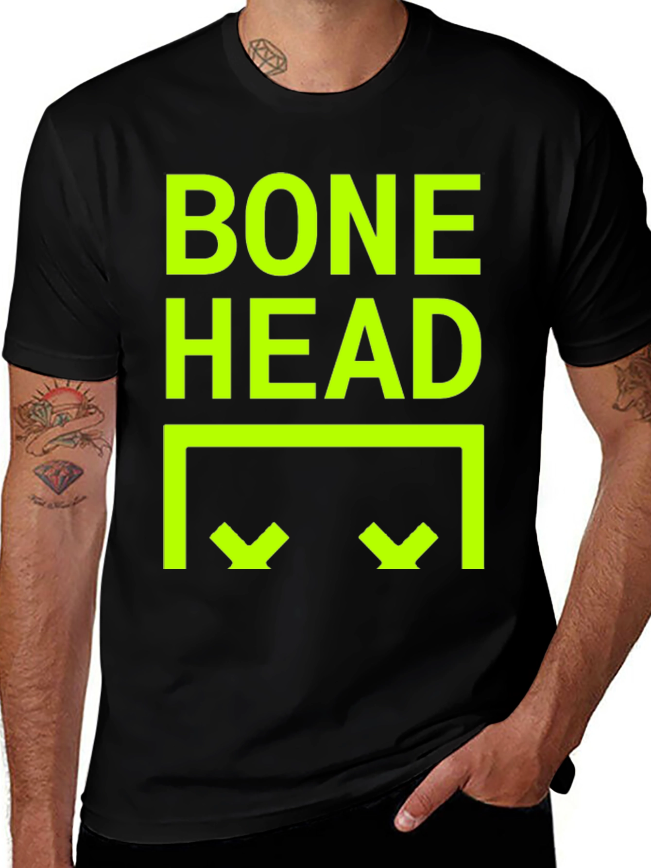 Variant 29 of Bone Head Graphic Tee - Funny Humor T-Shirt