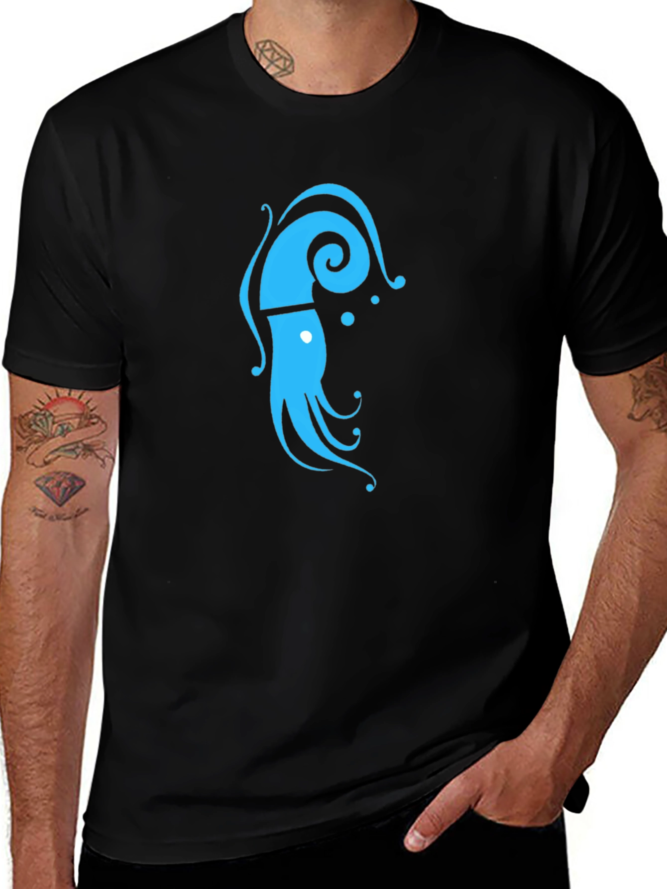 Squid Graphic T-Shirt - Cool Casual Tee