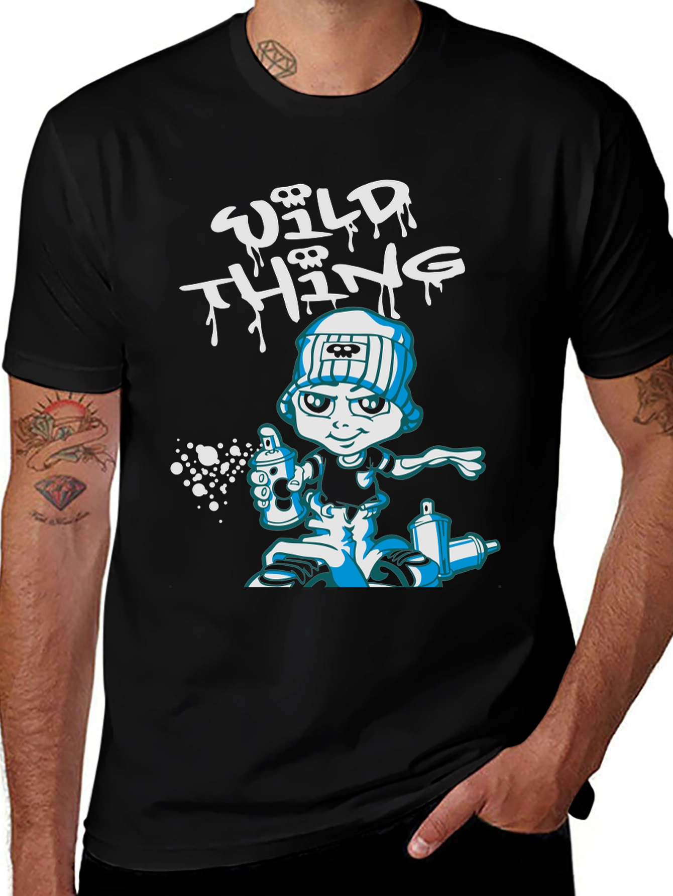 Variant 16 of Wild Thing Graffiti Artist Graphic T-Shirt
