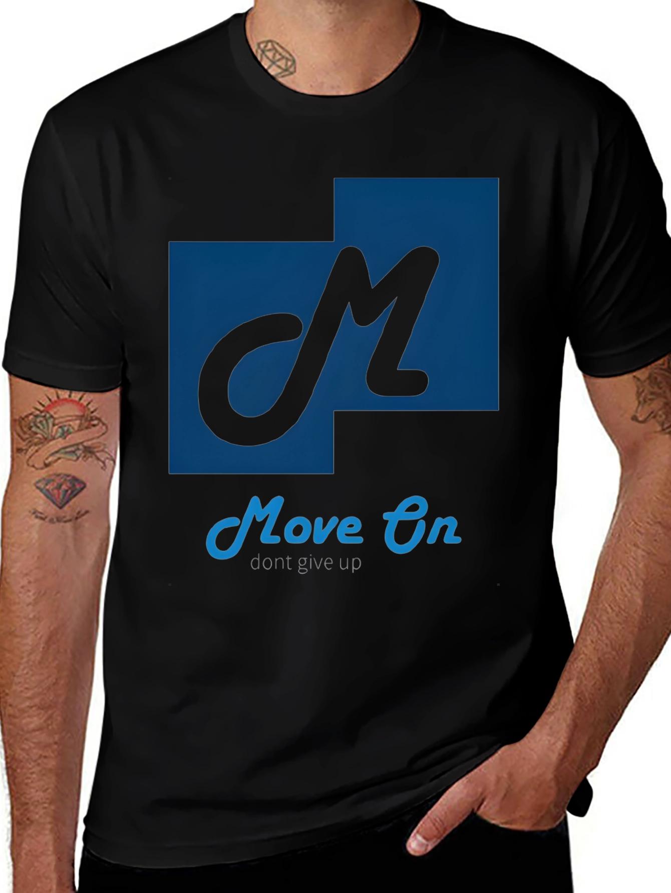 Variant 21 of Move On Graphic T-Shirt - Motivational Design