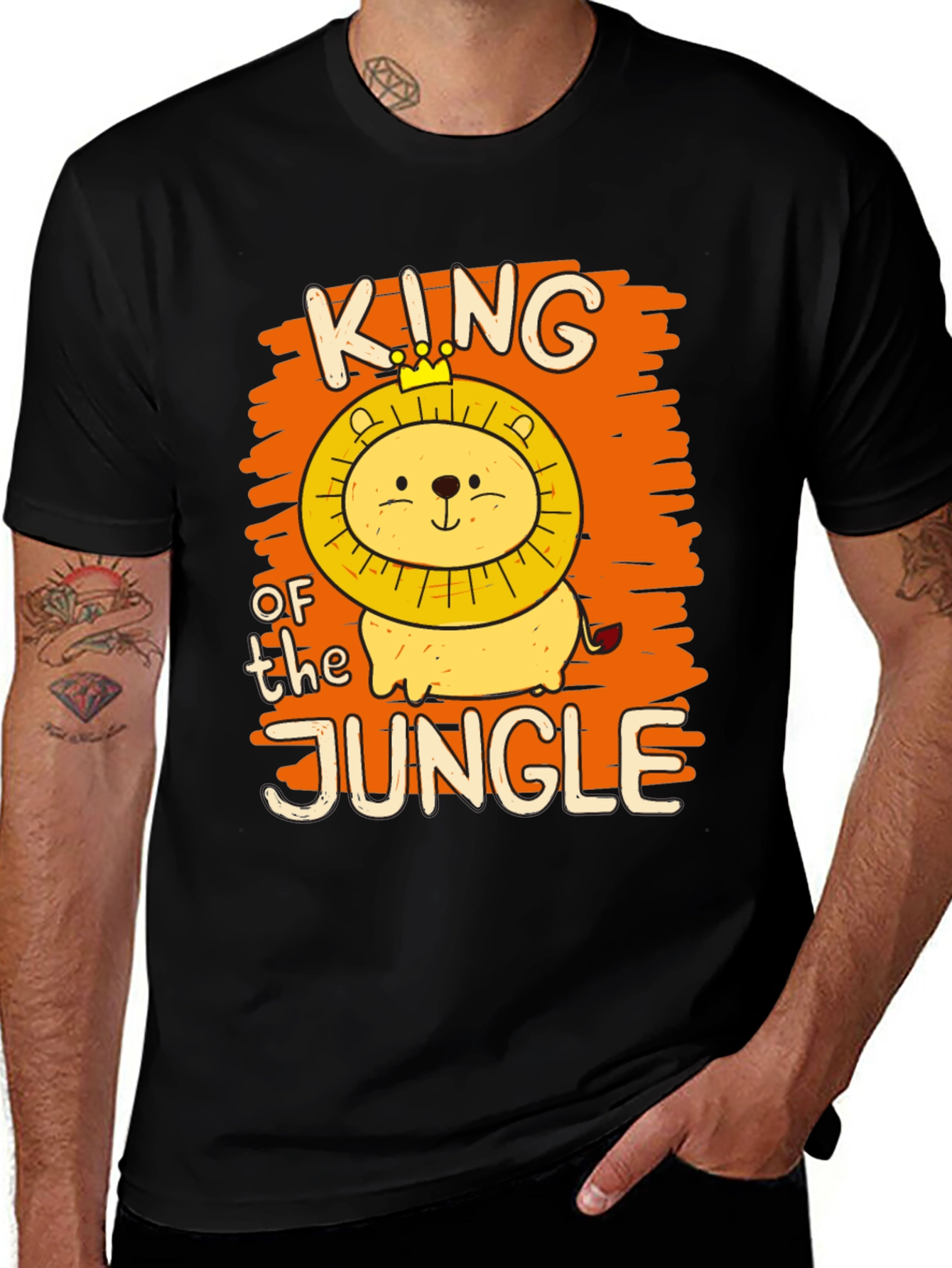 Variant 27 of King of the Jungle Lion Graphic T-Shirt