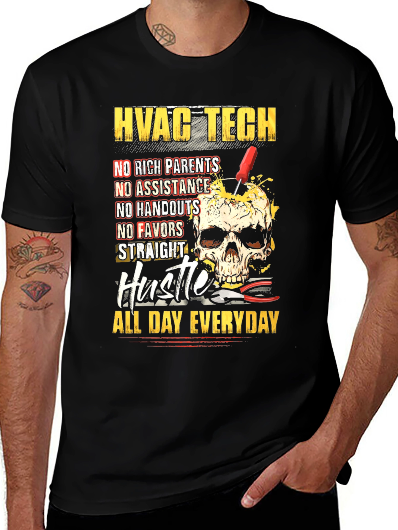 HVAC Tech Hustle All Day Everyday T-Shirt