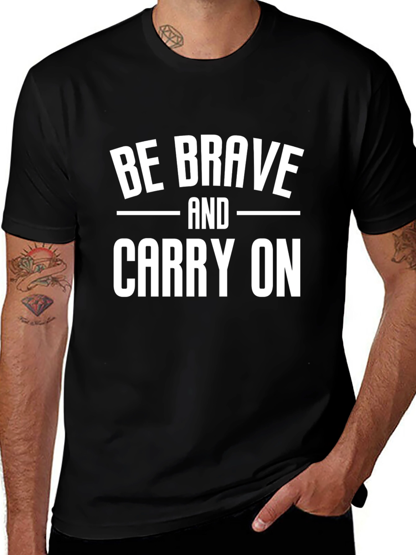 Variant 28 of Be Brave and Carry On Graphic T-Shirt