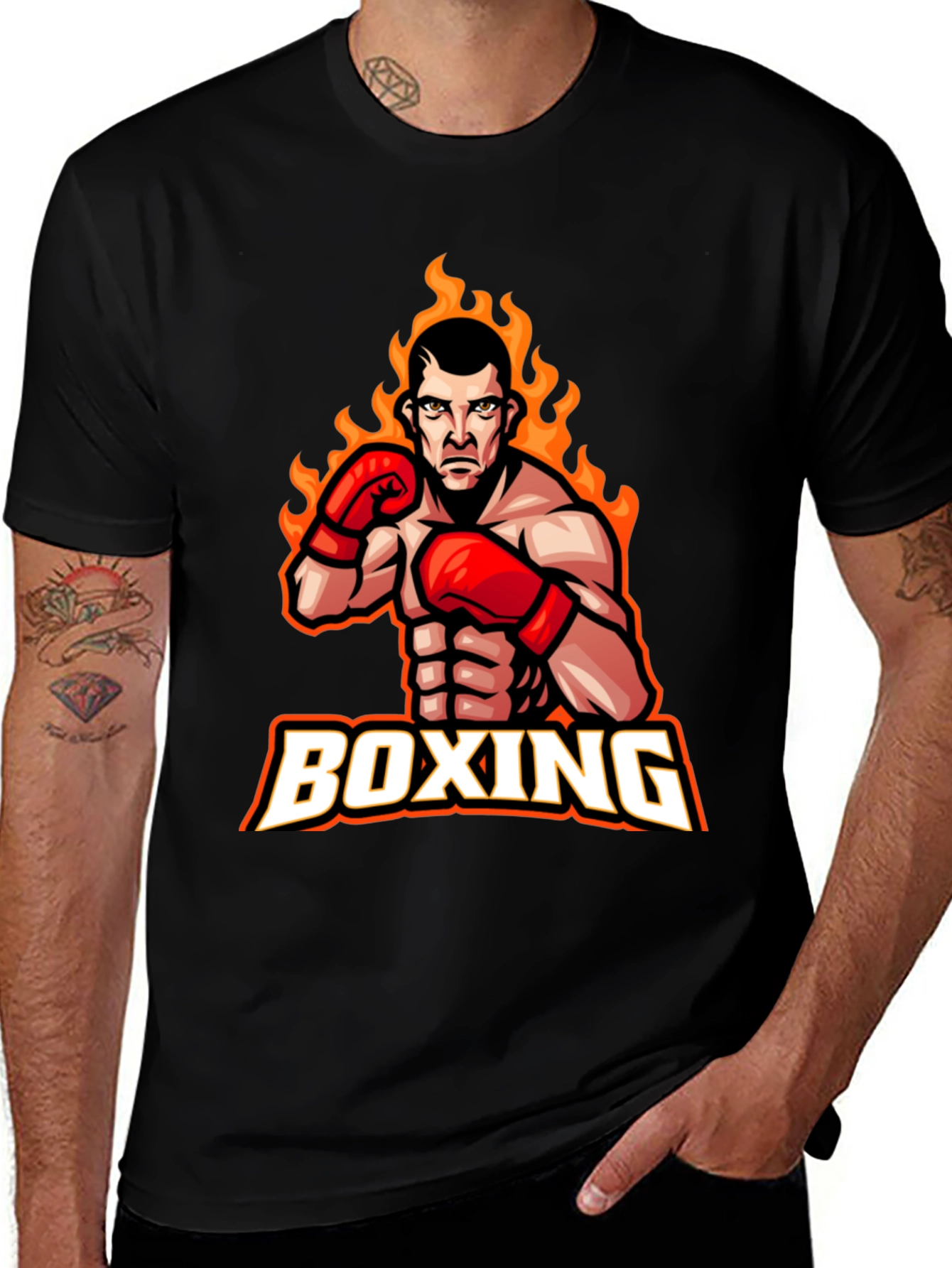 Variant 4 of Boxing Champion Graphic T-Shirt