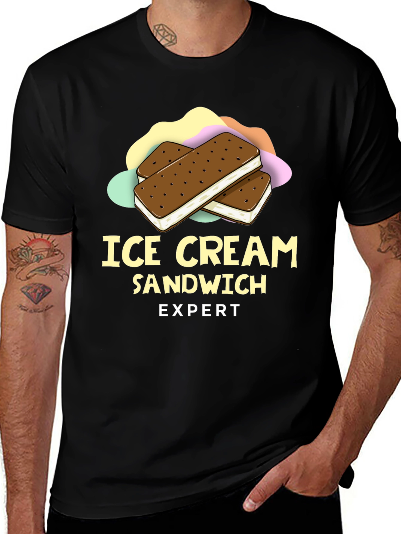 Variant 17 of Ice Cream Sandwich Expert Graphic T-Shirt