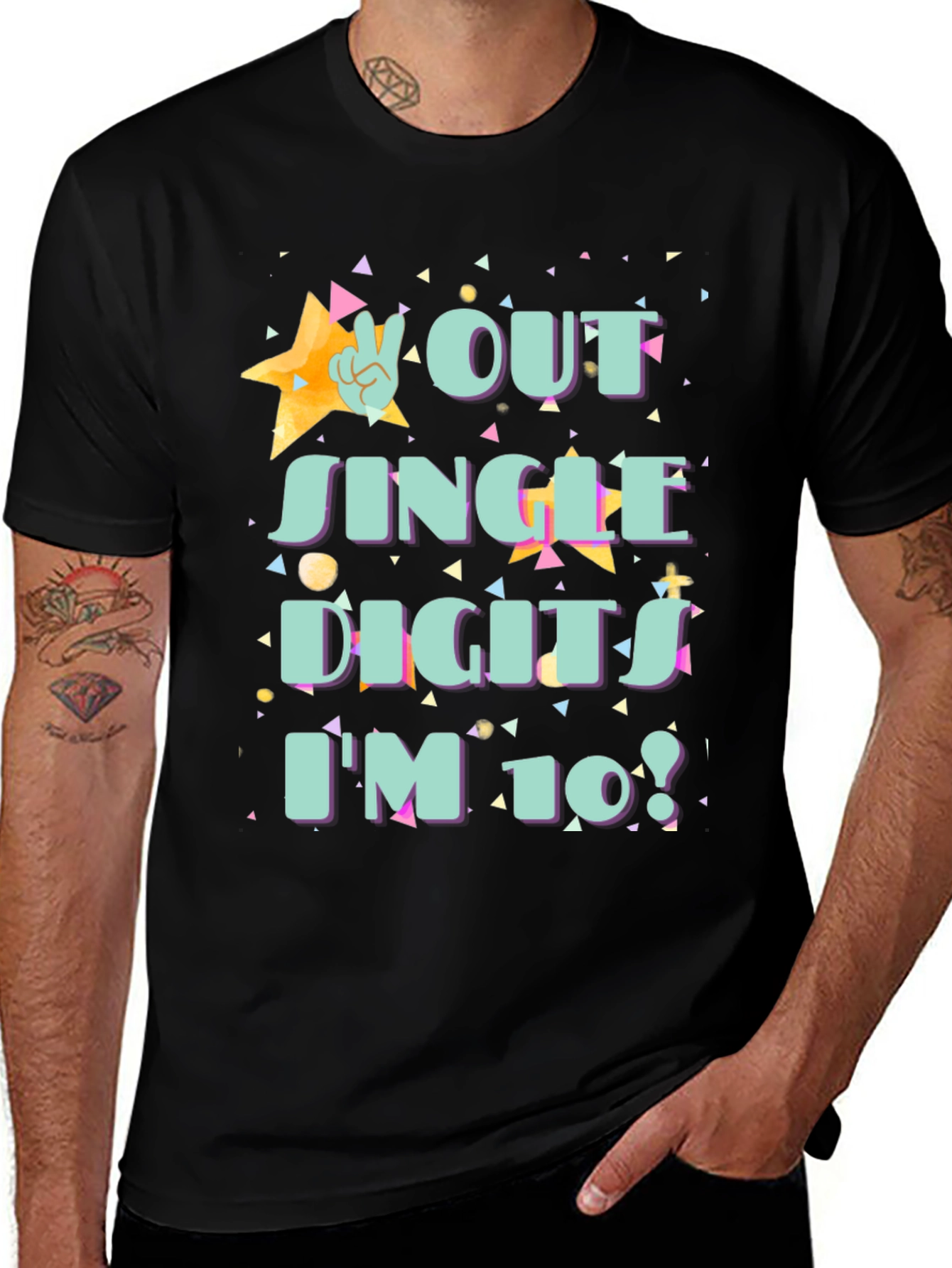 Out of Single Digits 10th Birthday T-Shirt