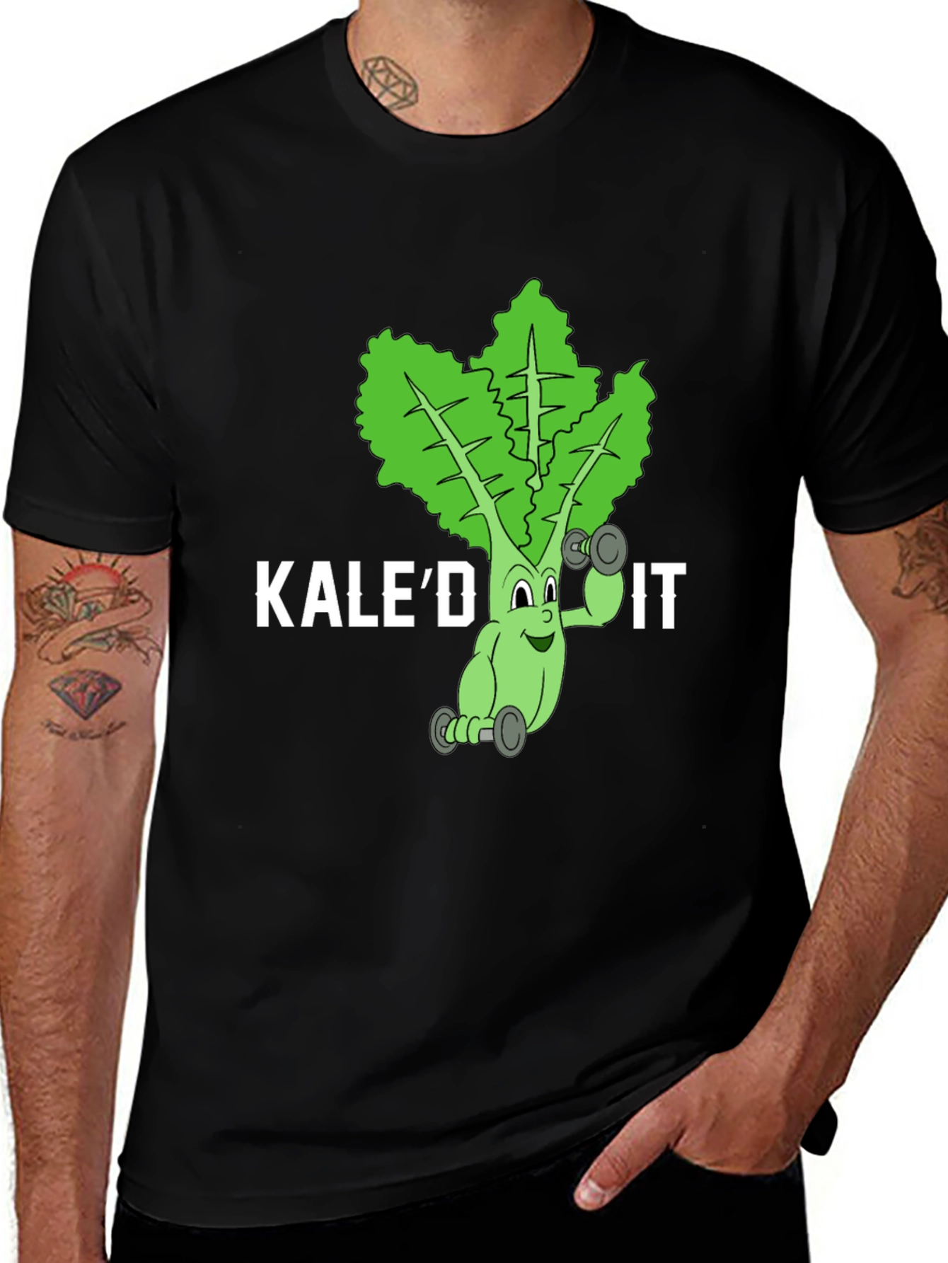 Variant 16 of Kale'd It! Funny Workout T-Shirt 