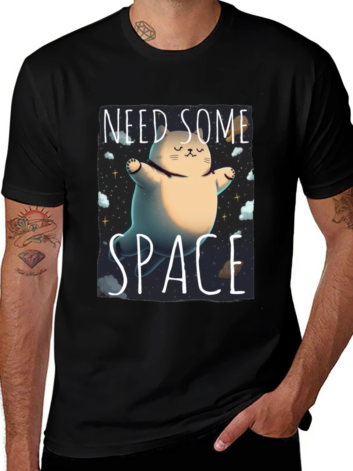 Variant 21 of Need Some Space Cat Graphic T-Shirt