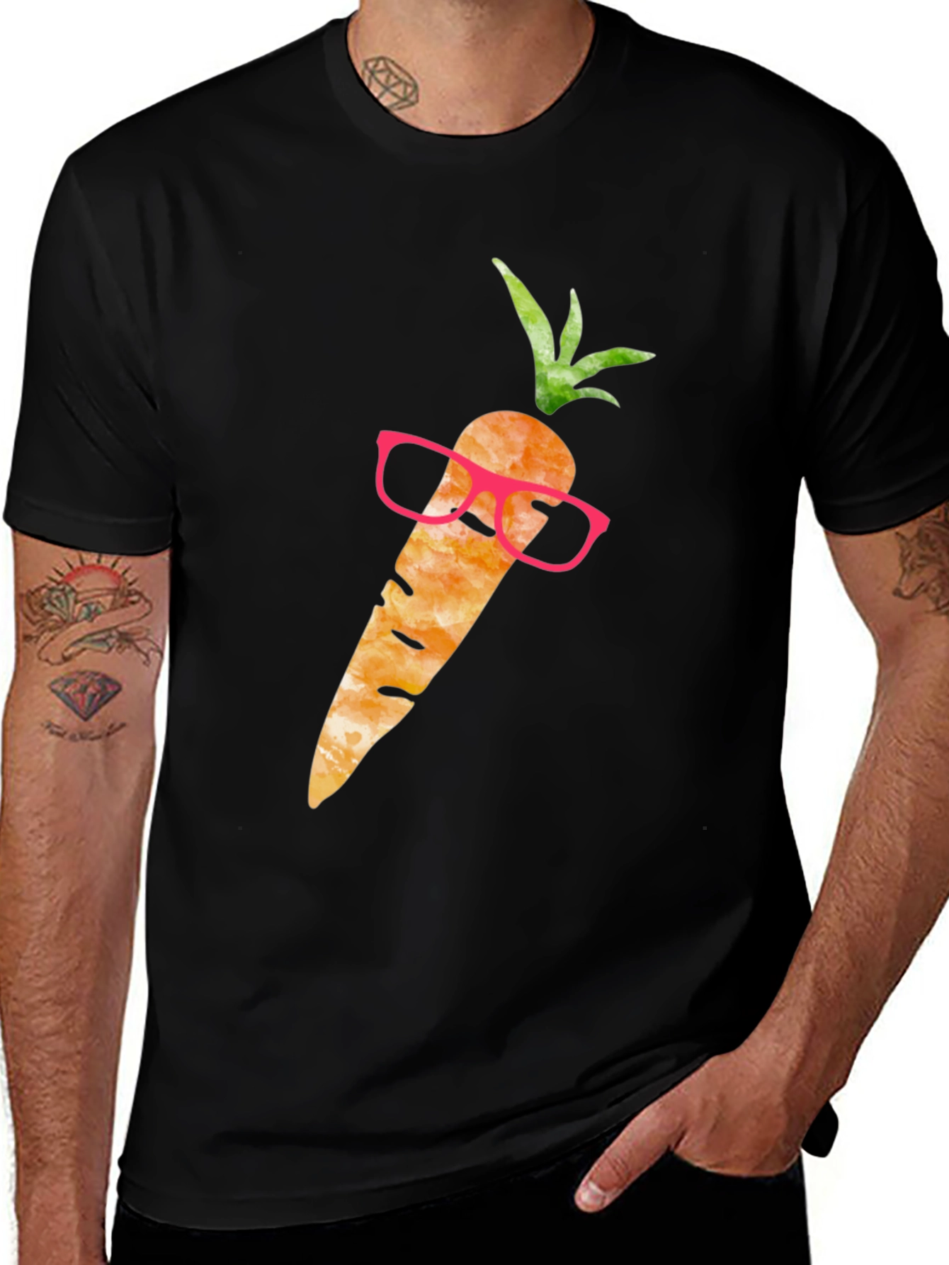 Hipster Carrot T-Shirt - Funny Foodie Tee