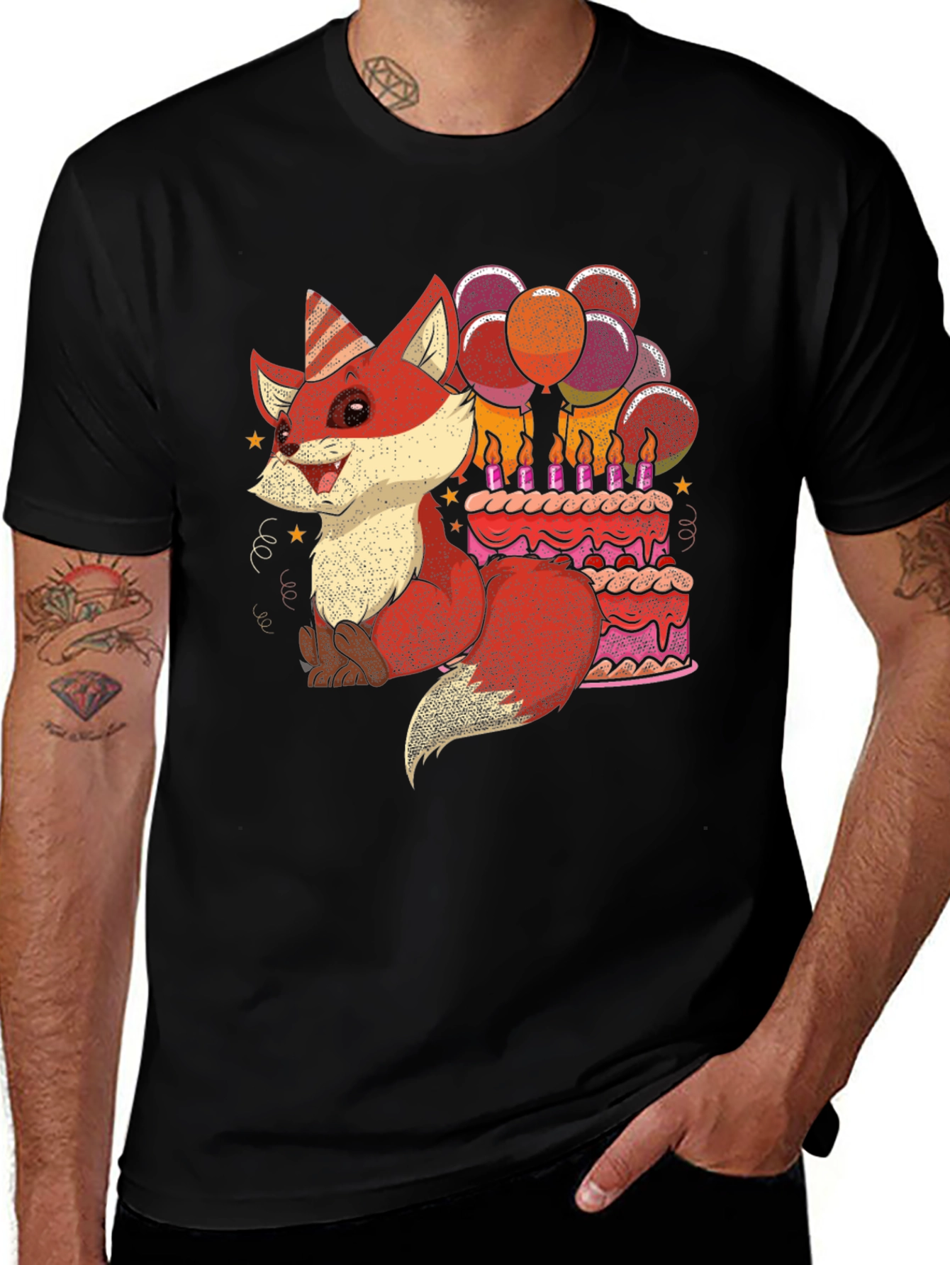 Variant 21 of Birthday Fox T-Shirt