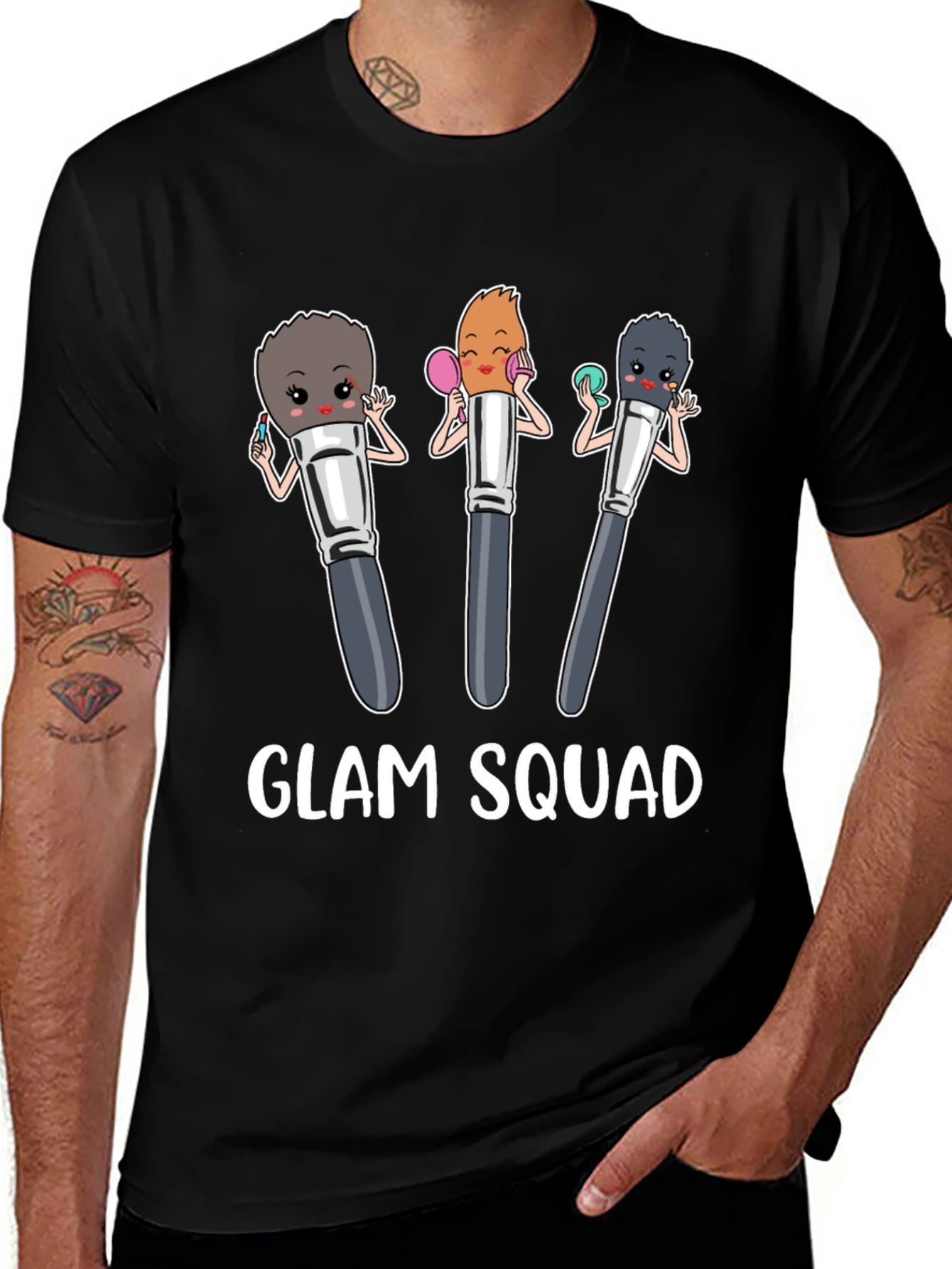 Variant 8 of Glam Squad Makeup Brush T-Shirt