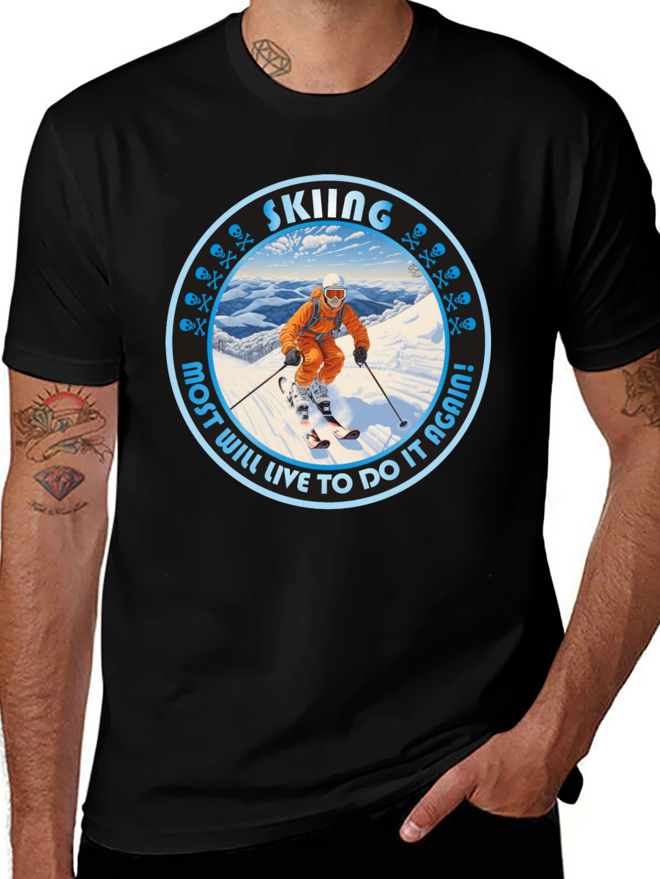 Variant 17 of Skiing Adventure T-Shirt