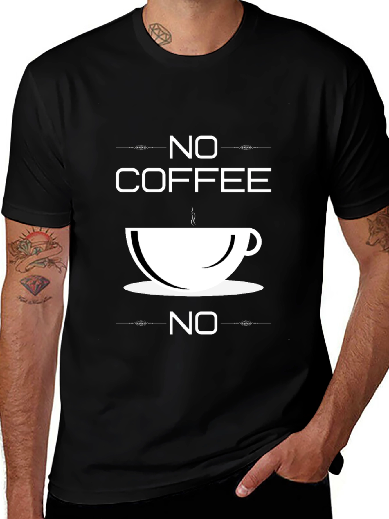 Variant 29 of No Coffee No T-Shirt - Funny Caffeine Lover Tee