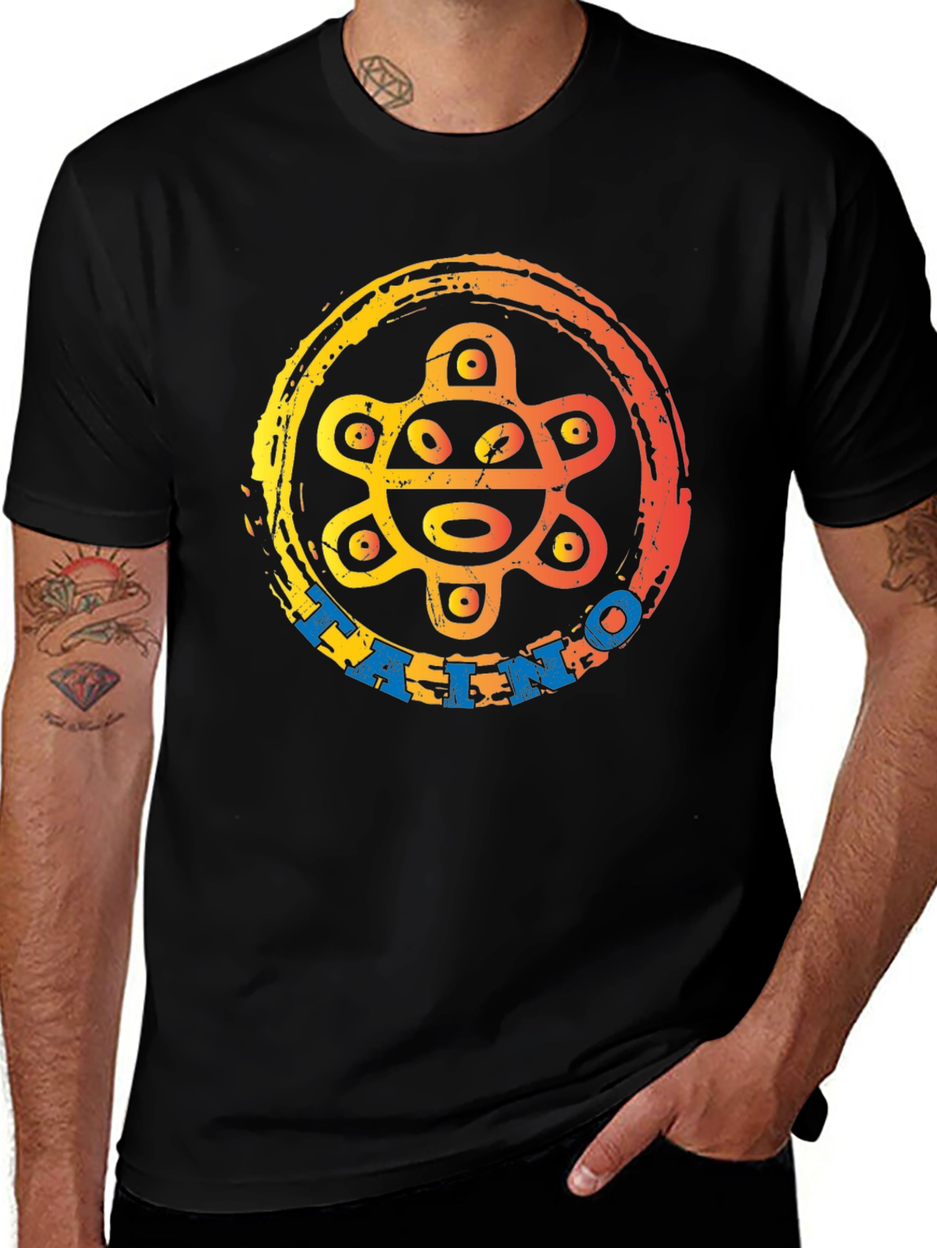 Taino Sun Symbol Graphic T-Shirt