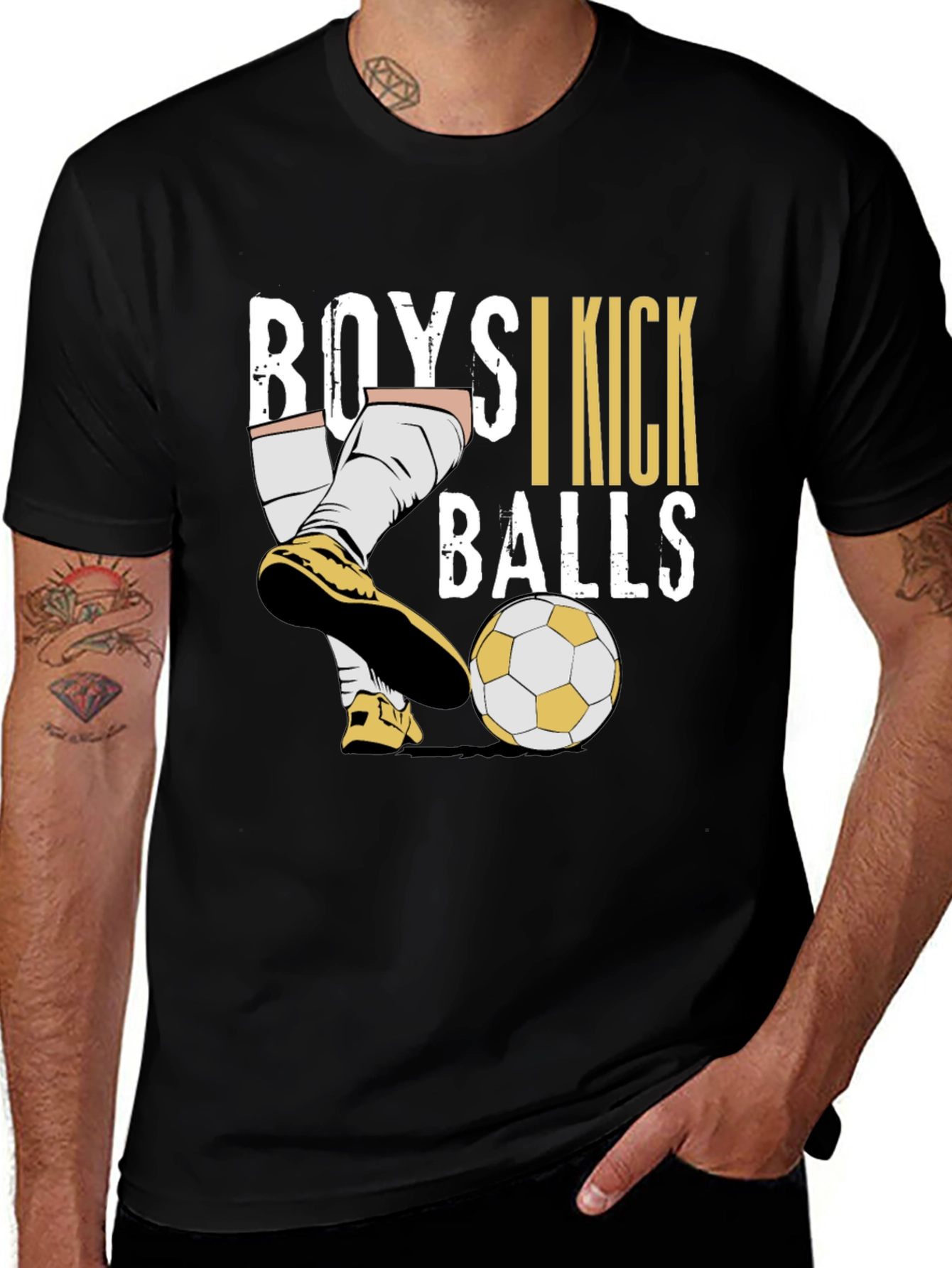 Variant 17 of Boys I Kick Balls Graphic T-Shirt